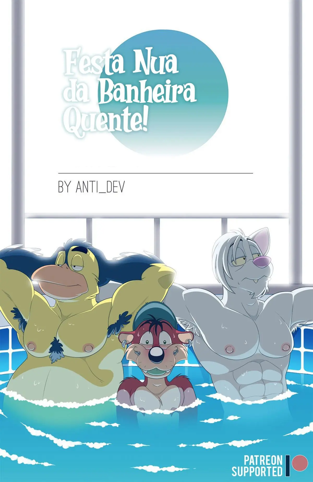 Festa Nua da Banheira Quente! Hentai Gay Online