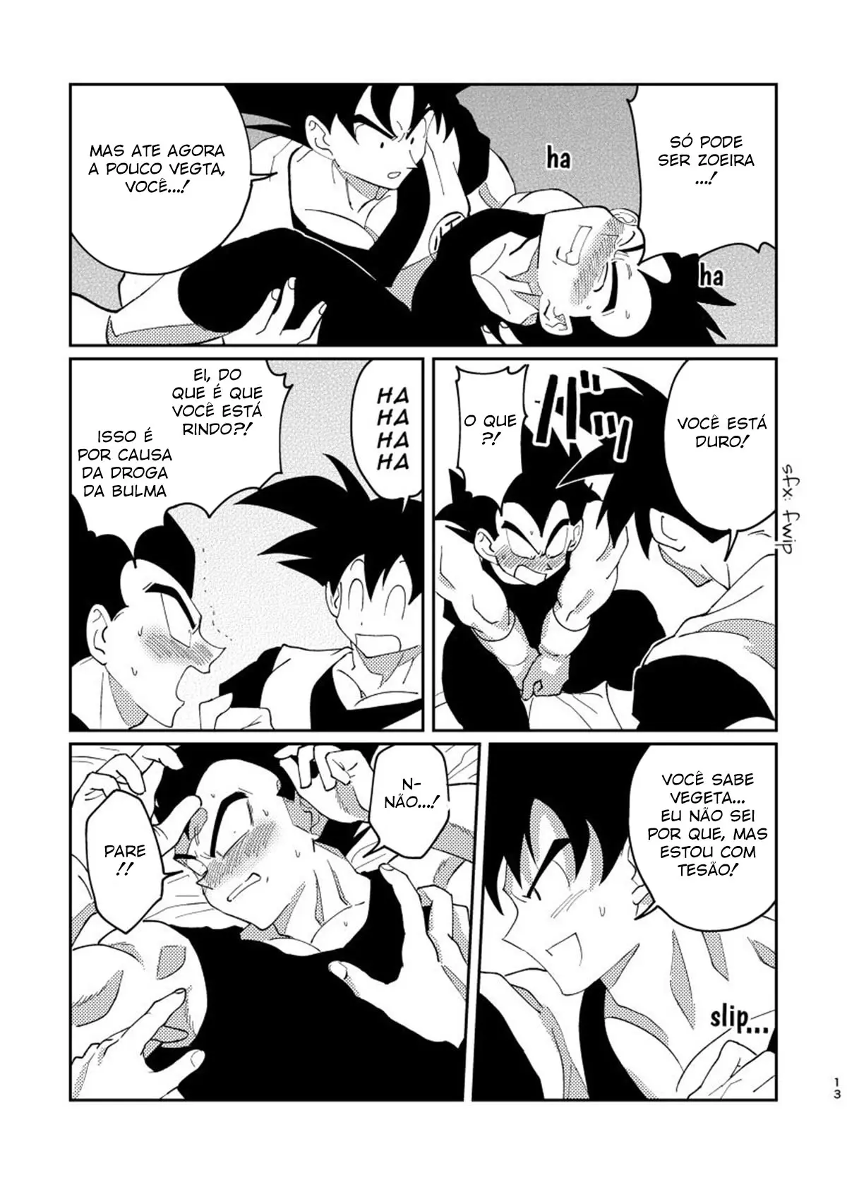 Goku e Vegeta Boys Love Hentai – Página 12
