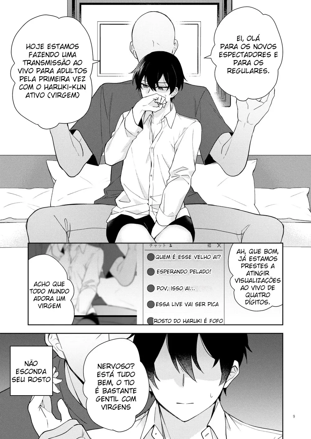 Identifiquei o Garoto Que Faz Transmissões Eróticas e Fiz uma Live da Primeira Experiência Dele Com Sexo Hentai – Página 10