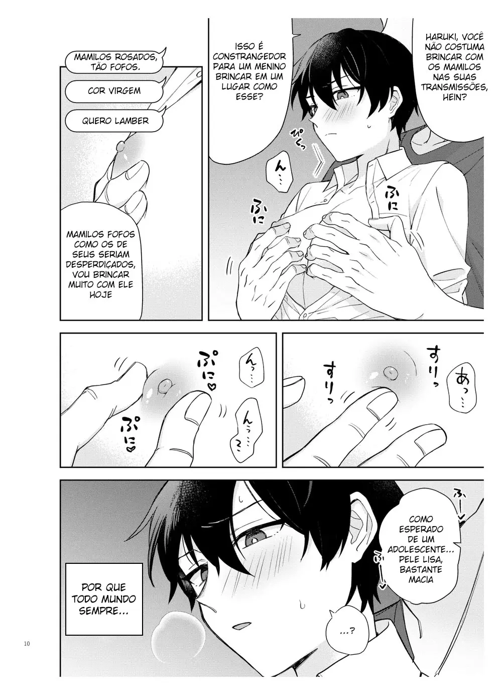 Identifiquei o Garoto Que Faz Transmissões Eróticas e Fiz uma Live da Primeira Experiência Dele Com Sexo Hentai – Página 11