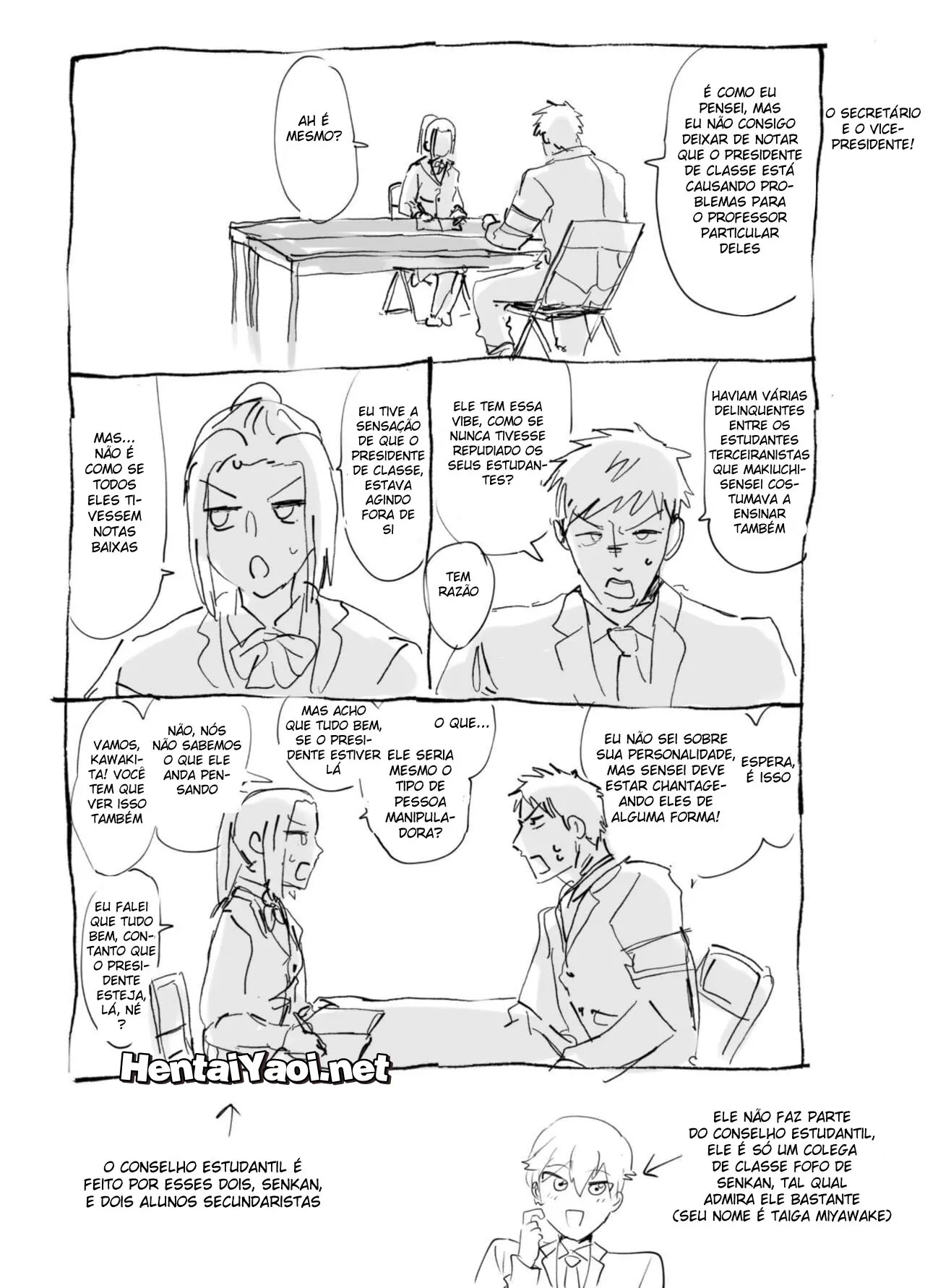 Keiichirou Se Veste de Cosplay de Enfermeira para um Professor Pervertido na Sala do Conselho Estudantil! Hentai – Página 49