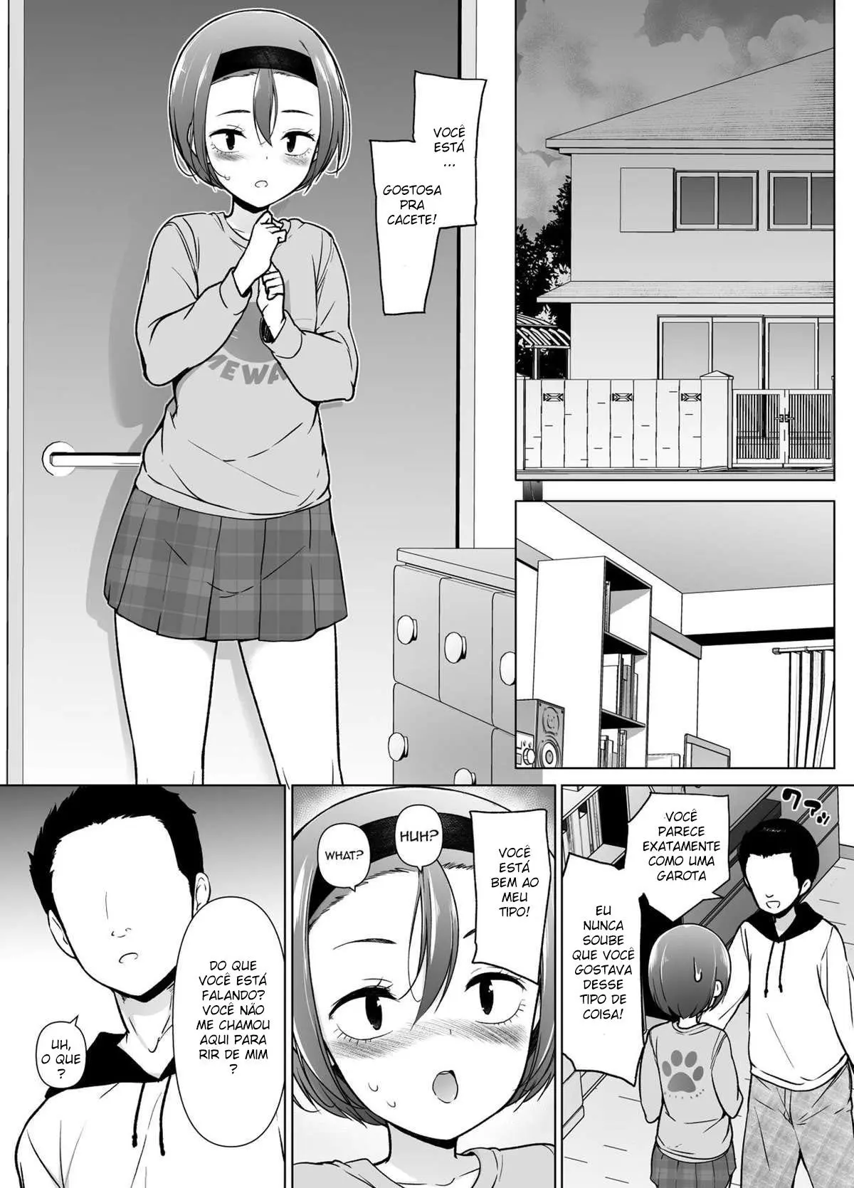 Keikaishi Takame no Josou-kko ga Doukyuusei ni Iiyora Rete Etchinakoto Shi Chau Ohanashi Hentai – Página 12