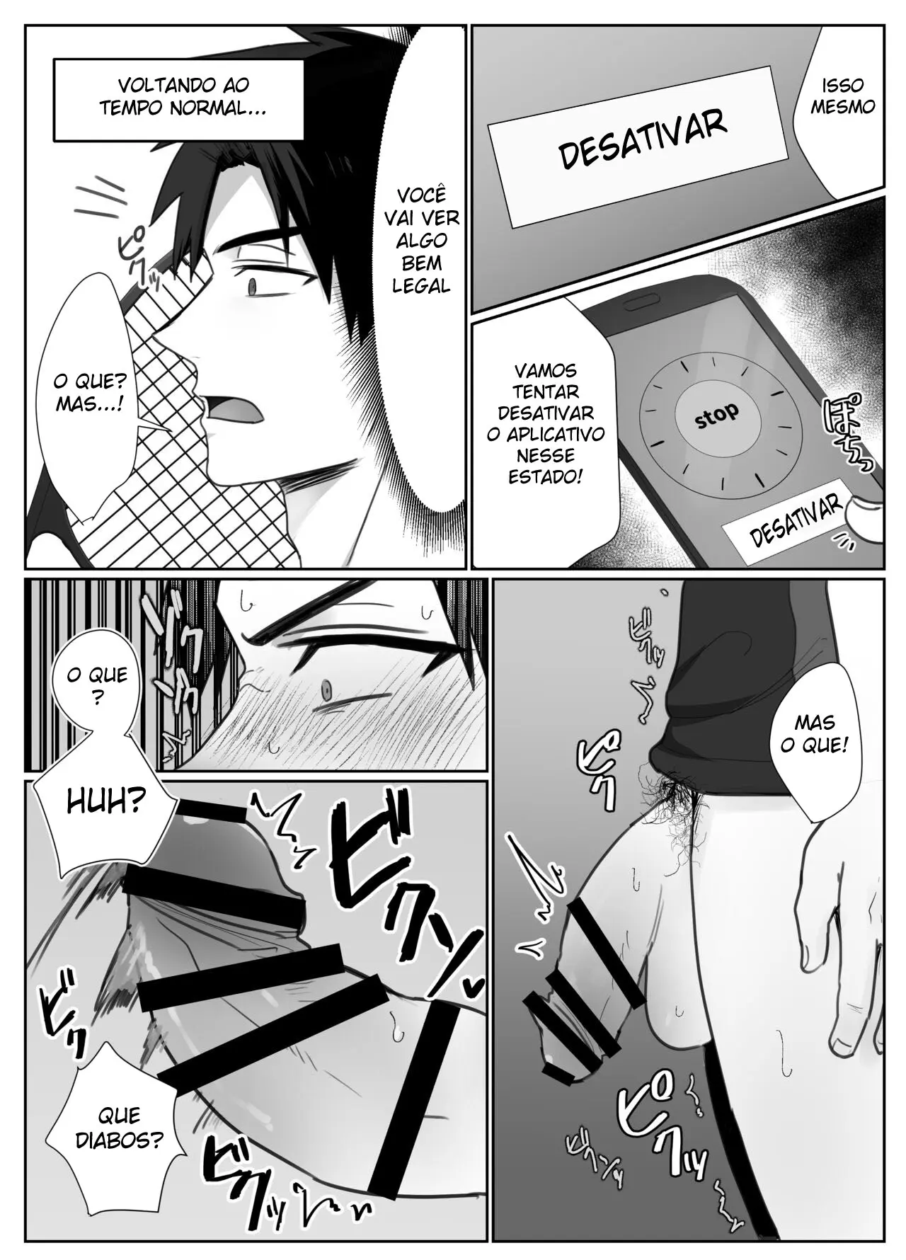 Me Vingando Com O Aplicativo de Parar No Tempo Hentai – Página 10