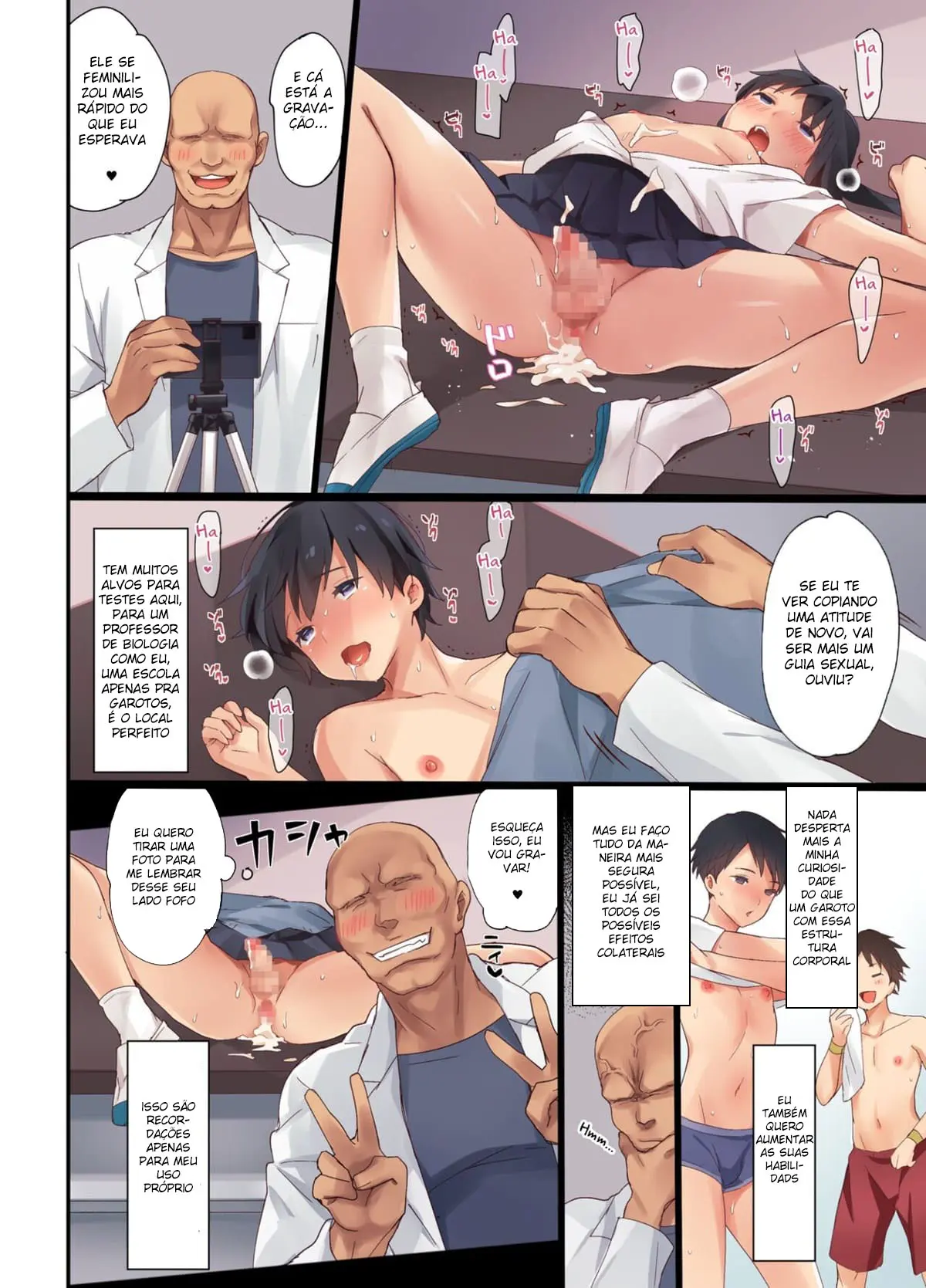 Mesu-ka Jikken ~Kenzen Shounen Mesu Ochi Kiroku~ Hentai – Página 7