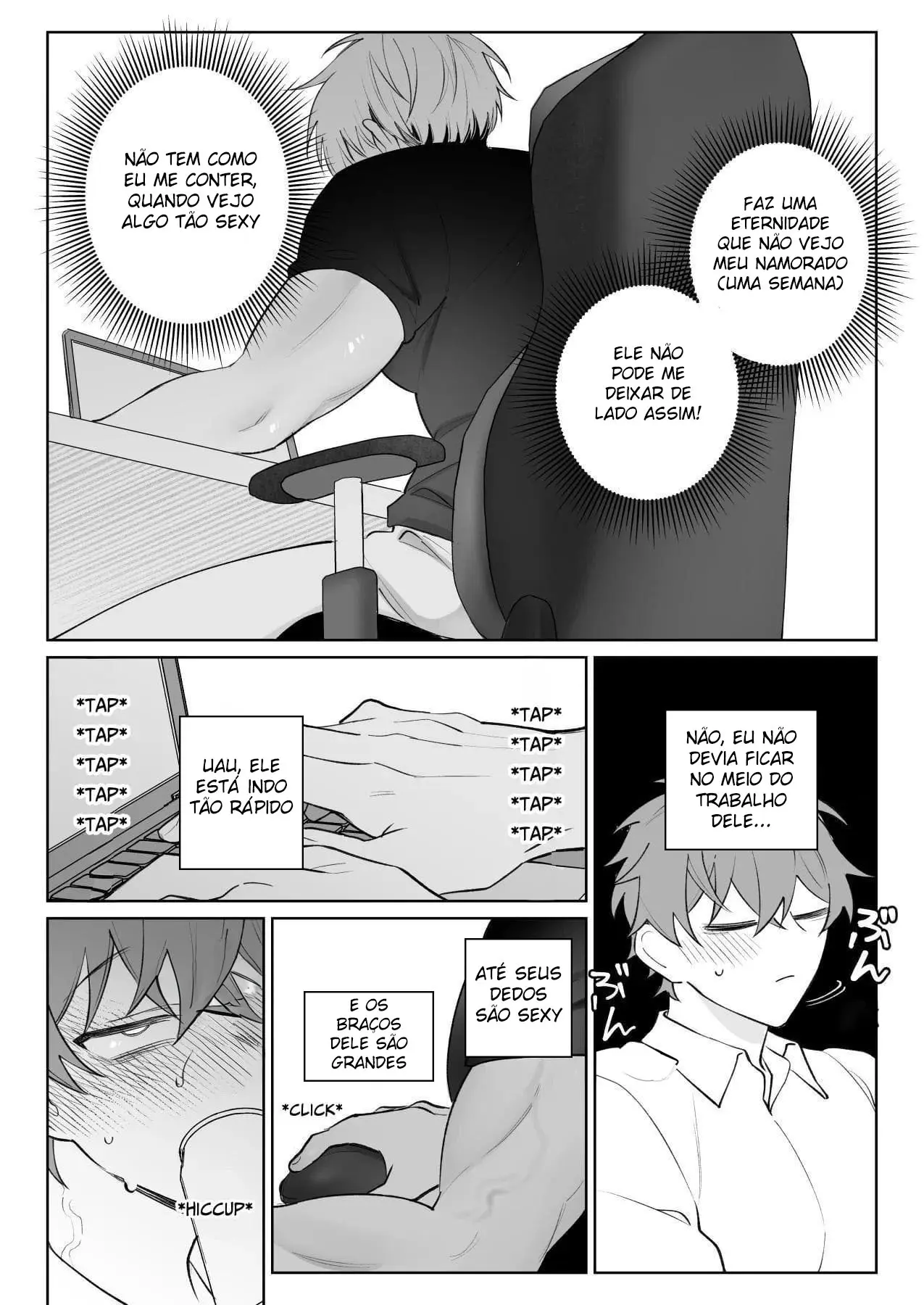 Meu Namorado Excitado Não Me da Ouvidos Hentai – Página 7