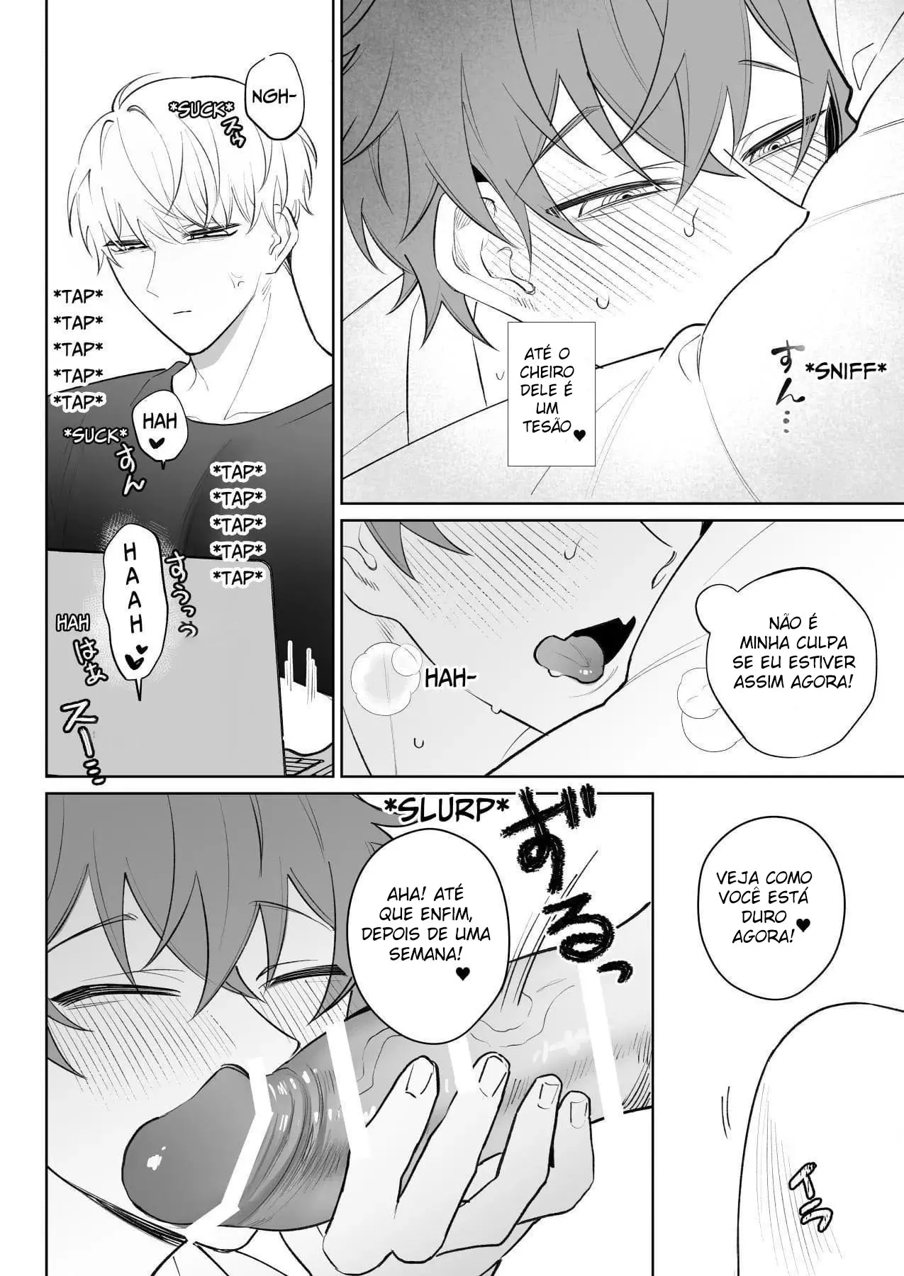 Meu Namorado Excitado Não Me da Ouvidos Hentai – Página 9