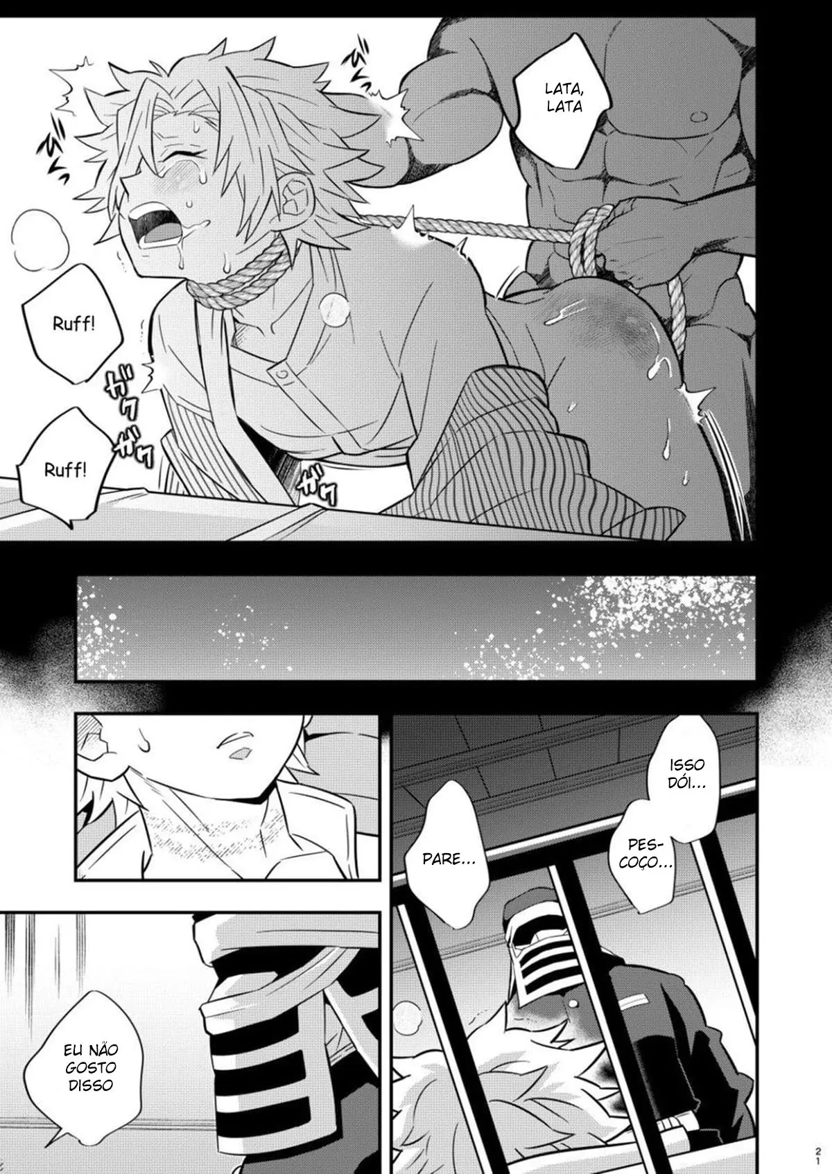 Mob x Sane Konsui Choukyou Seigangu ~ Kazebashira Hen Hentai – Página 19