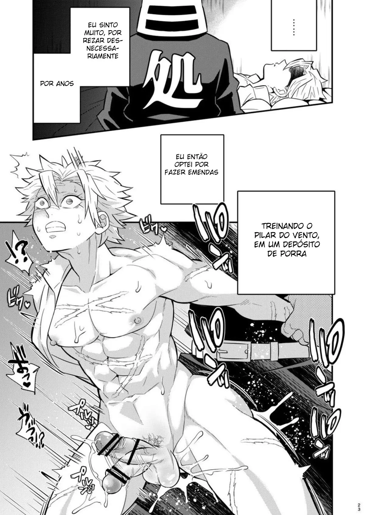 Mob x Sane Konsui Choukyou Seigangu ~ Kazebashira Hen Hentai – Página 21