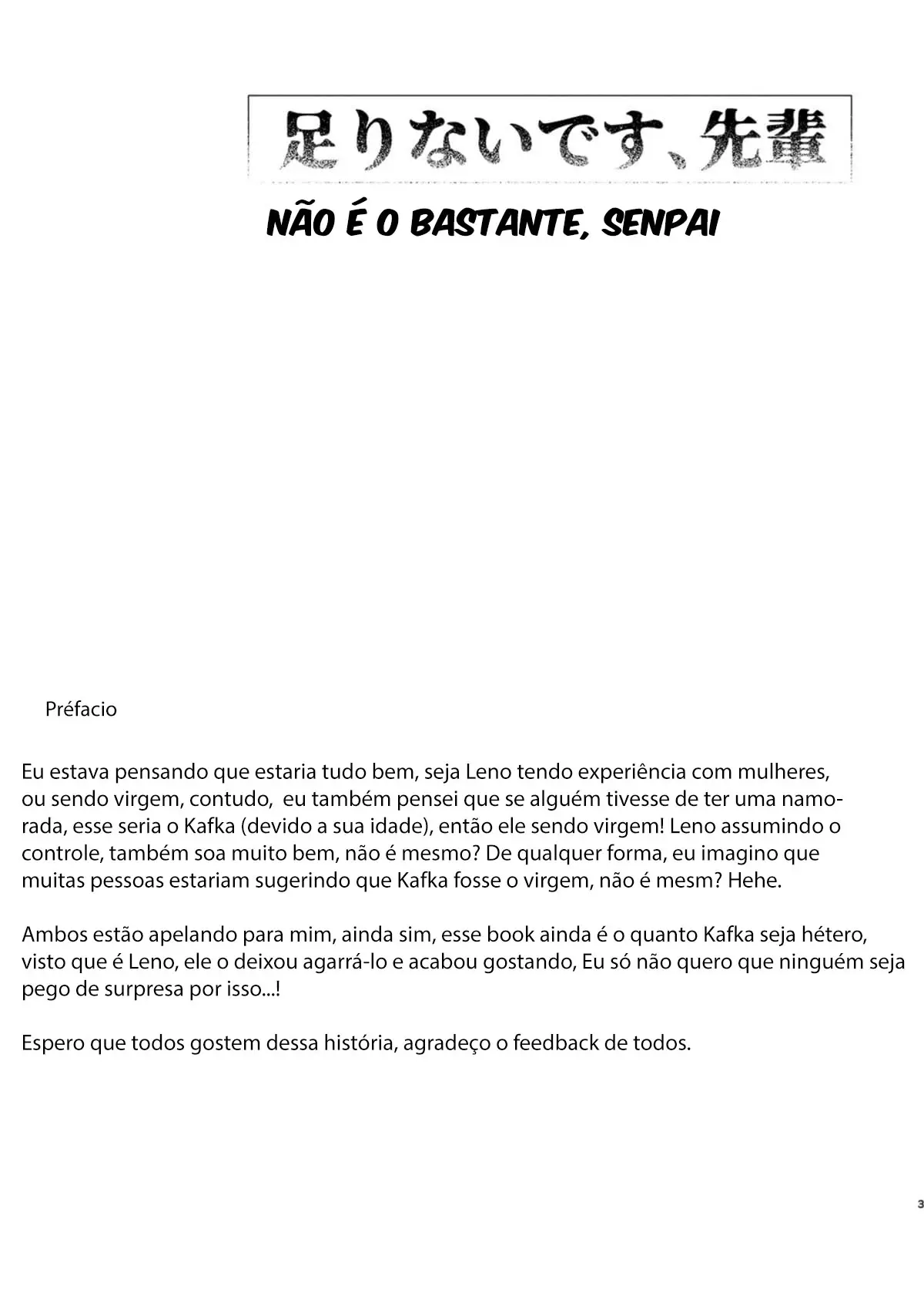 Não é o bastante, Senpai Hentai – Página 2