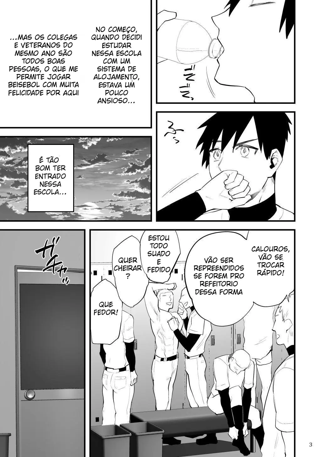O Boneco Sexual do Zelador: Os Membros do Clube de Beisebol do Primeiro Ano São Submetidos a Uma Lavagem Cerebral para Se Apaixonarem Pelo Zelador e Serem Usados Hentai – Página 4