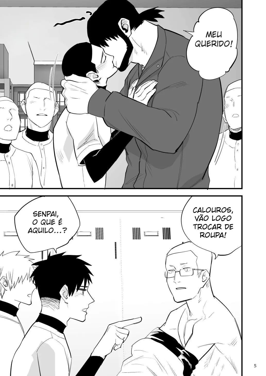 O Boneco Sexual do Zelador: Os Membros do Clube de Beisebol do Primeiro Ano São Submetidos a Uma Lavagem Cerebral para Se Apaixonarem Pelo Zelador e Serem Usados Hentai – Página 6