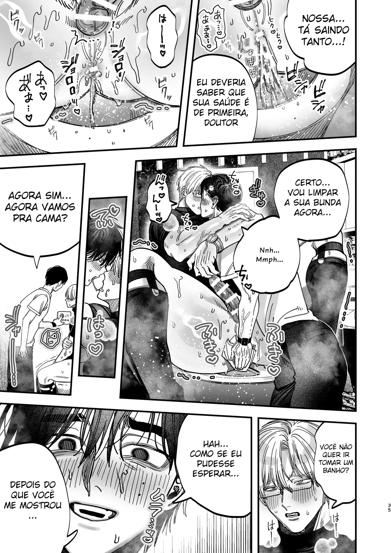 O Cirurgião Forte e Estoico Ficou Obcecado Pelo Pau do Jovem Enfermeiro! Hentai – Página 36