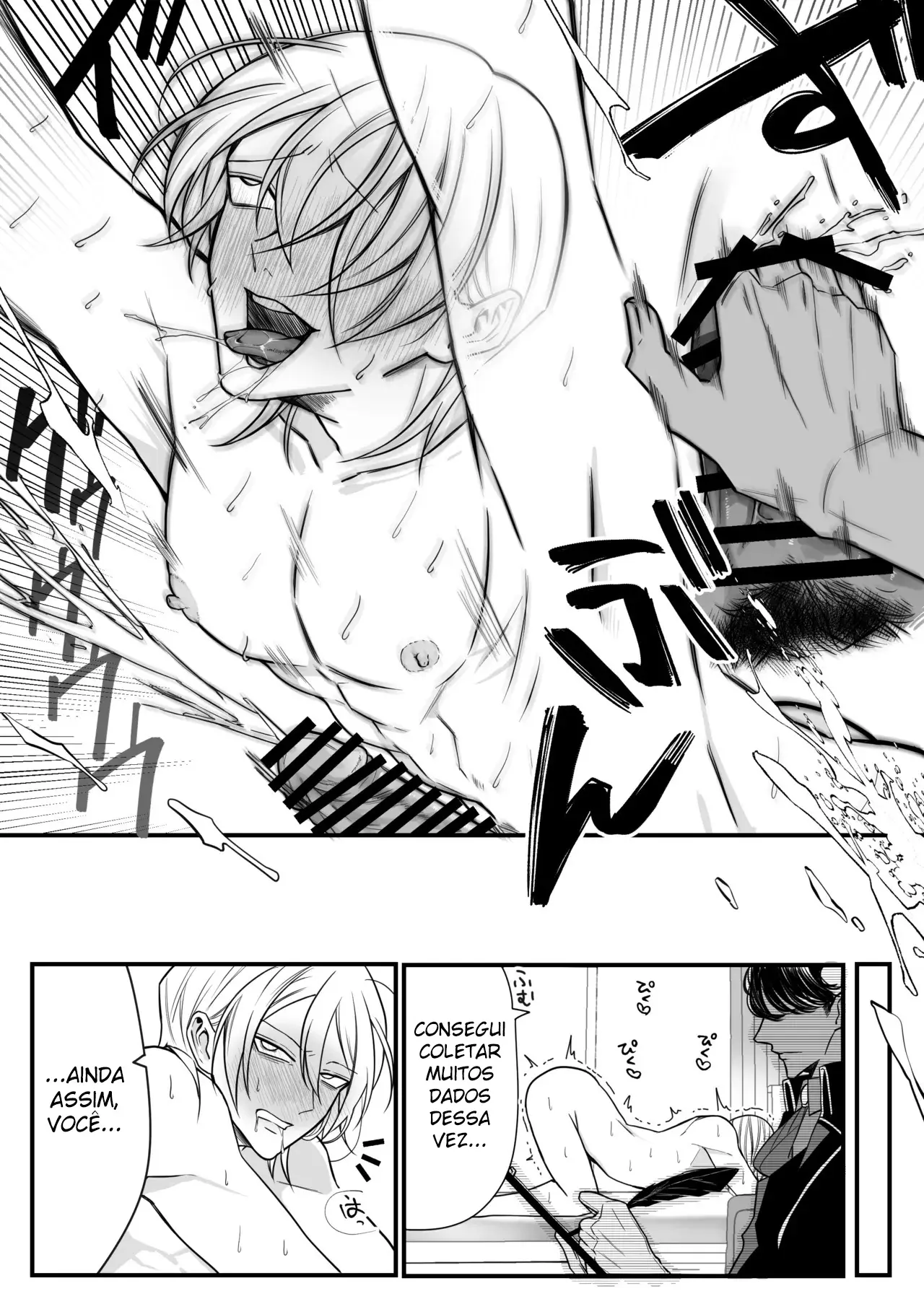 O Garoto Loiro Não Consegue Parar De Gemer por Causa de Dois Paus Hentai – Página 9 O Garoto Loiro Não Consegue Parar De Gemer por Causa de Dois Paus Hentai – Página 9