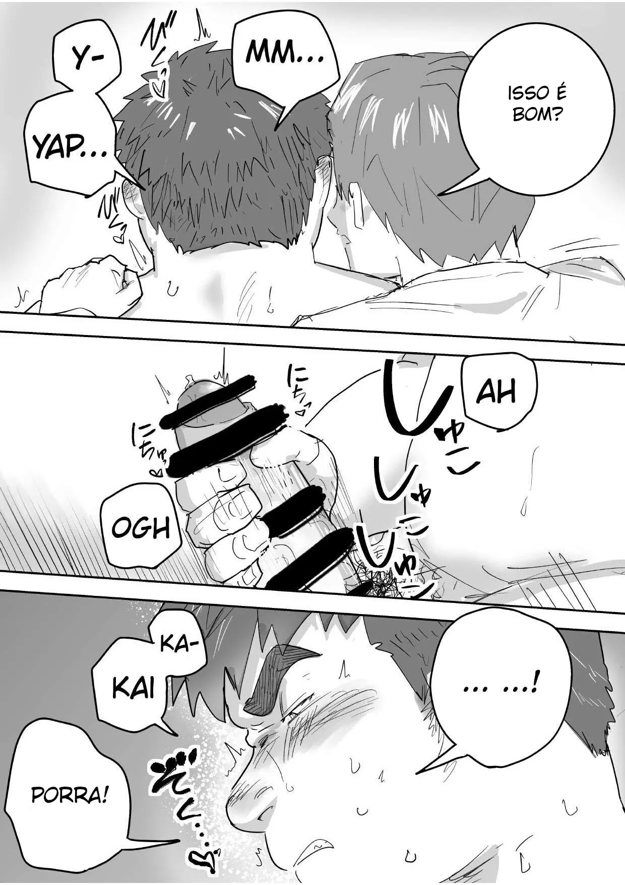 O Primeiro Sexo de um Garoto Virgem, Gordinho e Ingênuo Hentai – Página 16