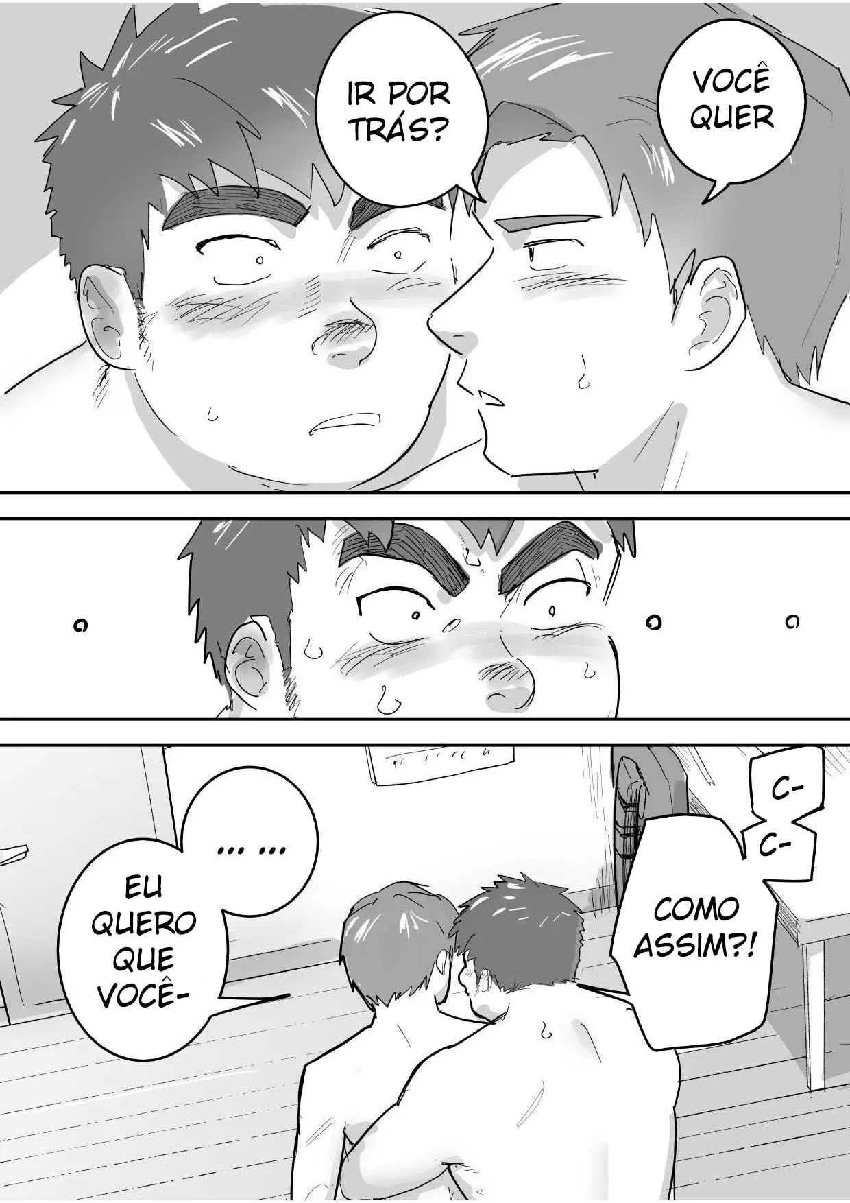 O Primeiro Sexo de um Garoto Virgem, Gordinho e Ingênuo Hentai – Página 23