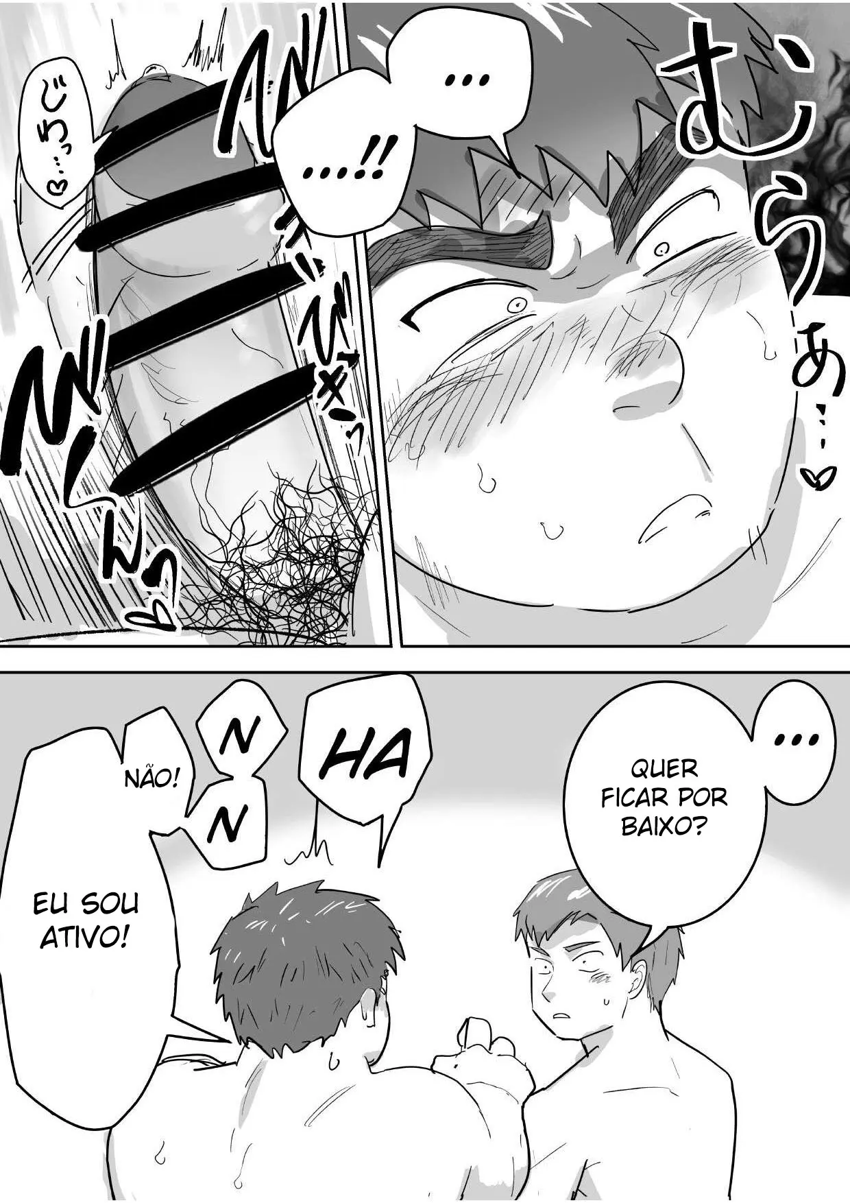 O Primeiro Sexo de um Garoto Virgem, Gordinho e Ingênuo Hentai – Página 25