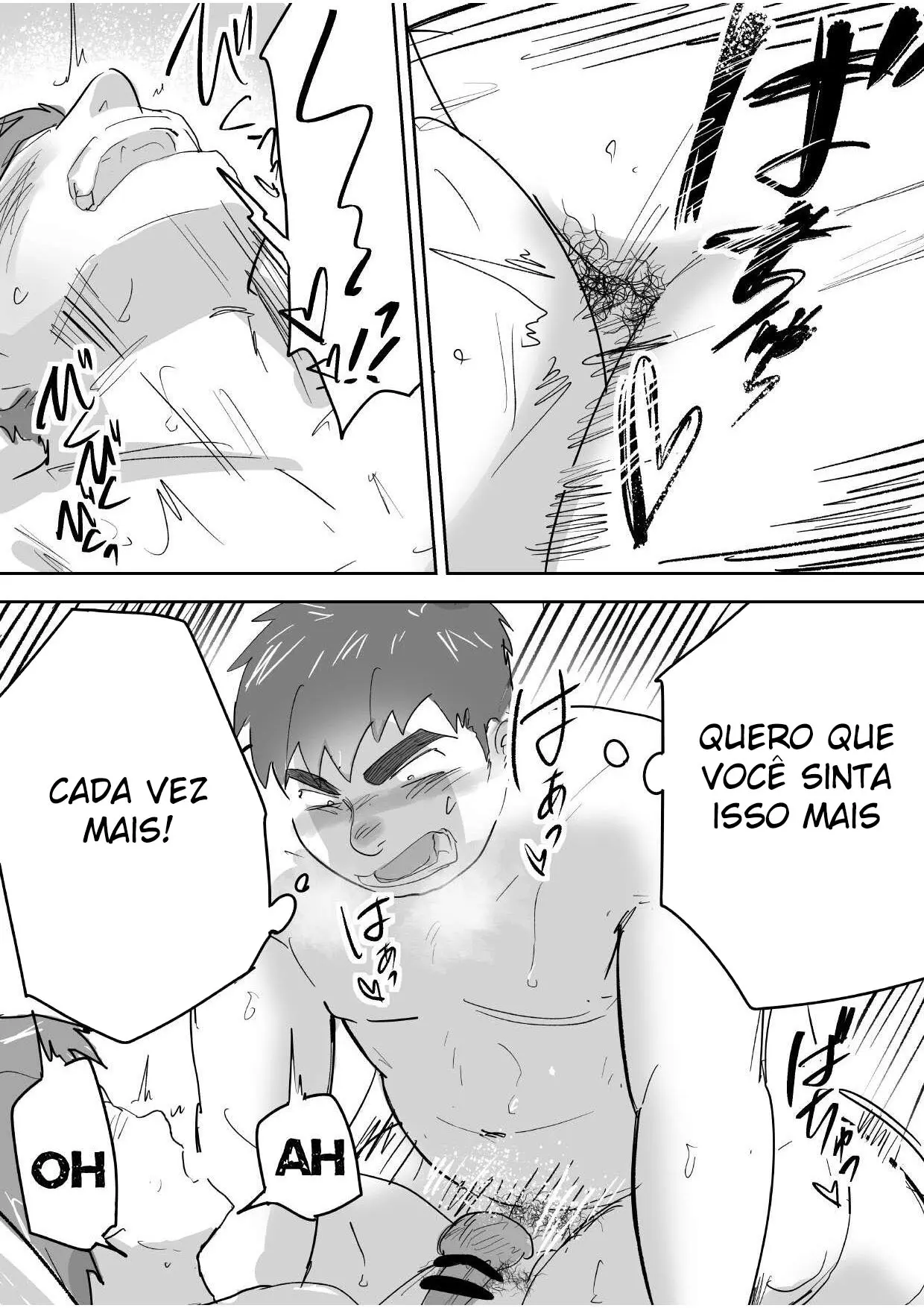 O Primeiro Sexo de um Garoto Virgem, Gordinho e Ingênuo Hentai – Página 32