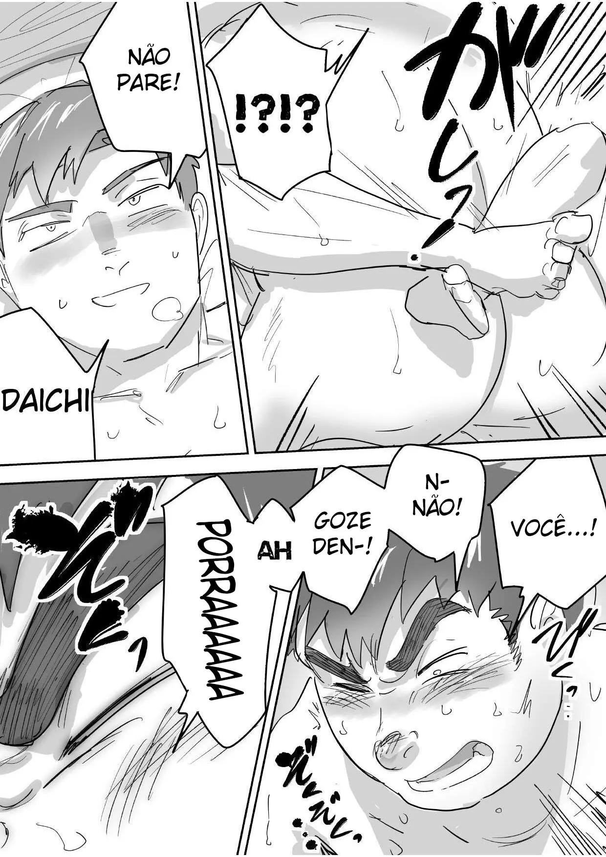 O Primeiro Sexo de um Garoto Virgem, Gordinho e Ingênuo Hentai – Página 35