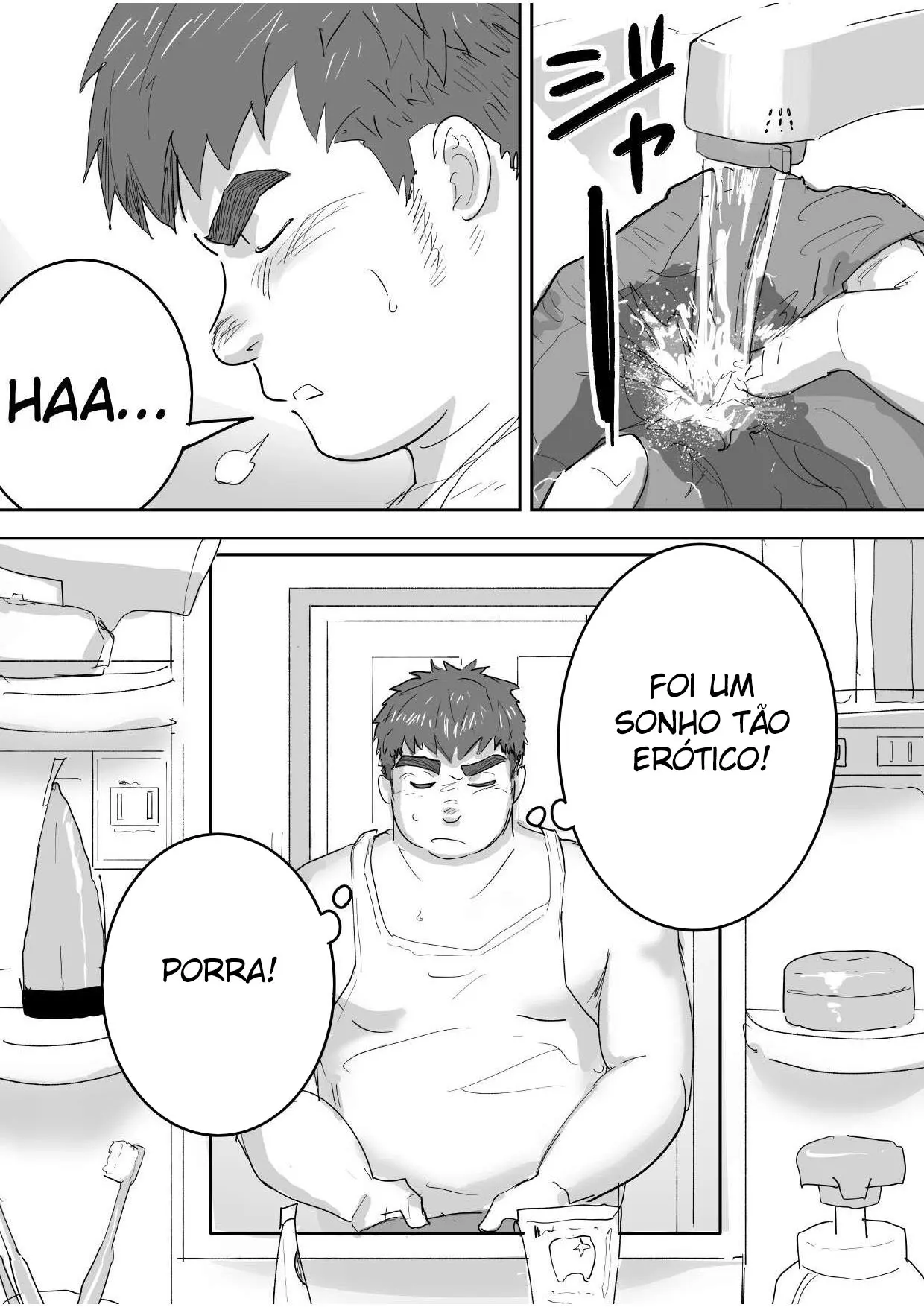 O Primeiro Sexo de um Garoto Virgem, Gordinho e Ingênuo Hentai – Página 5