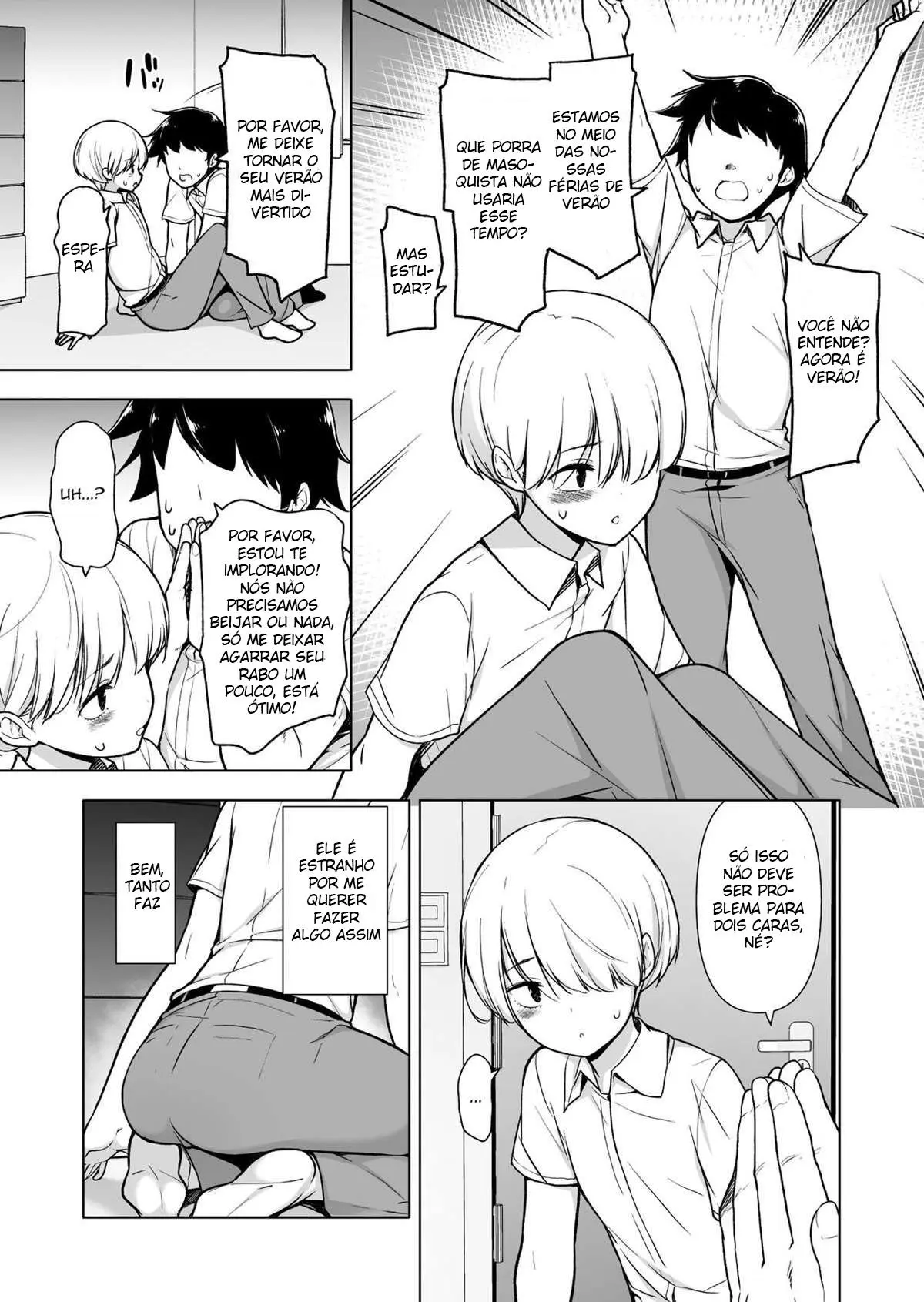 Onnappoi Boku to Kyou kara Ryou de Futarikiri Hentai – Página 8