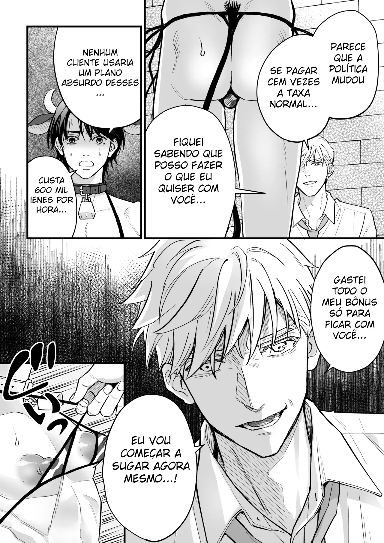 Ordenha do Homem-Vaca Hentai – Página 10