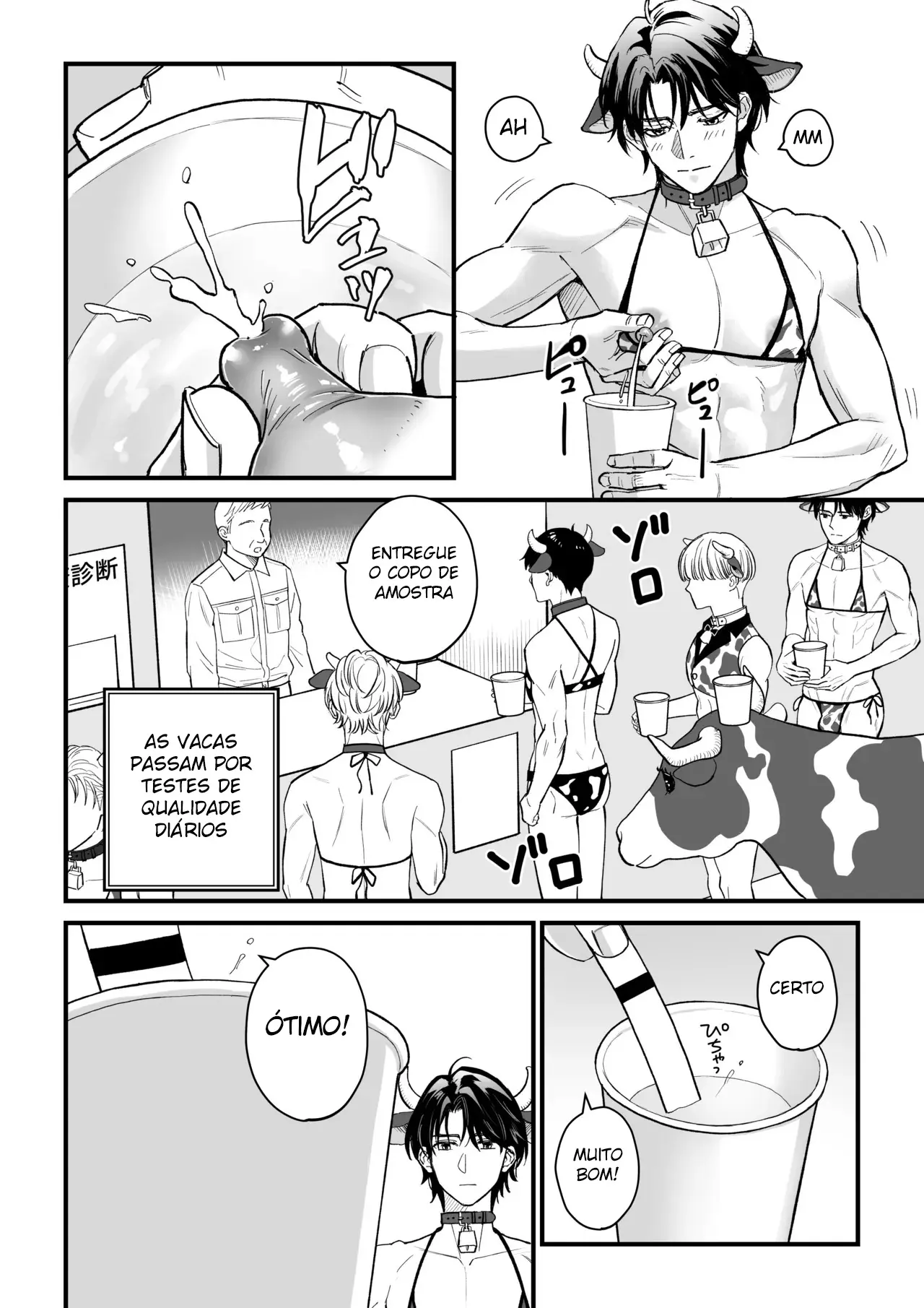 Ordenha do Homem-Vaca Hentai – Página 4