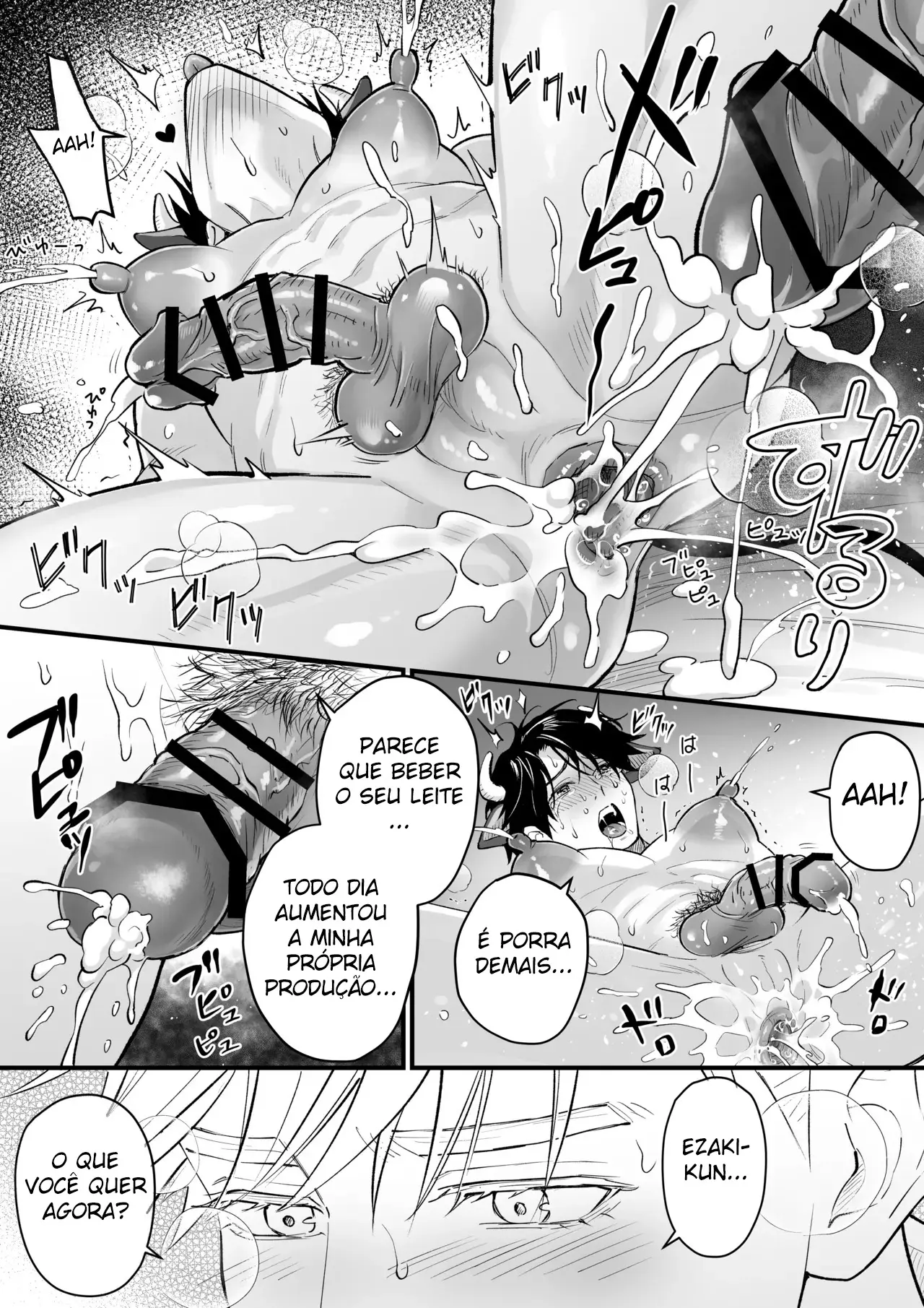 Ordenha do Homem-Vaca Hentai – Página 49