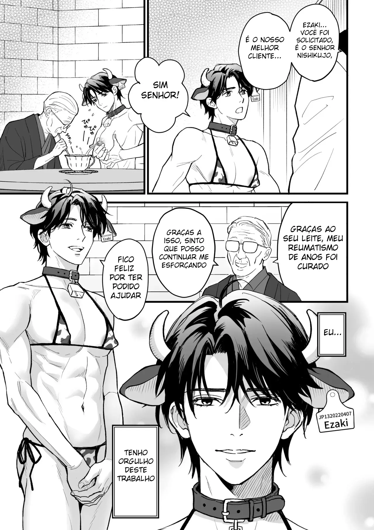 Ordenha do Homem-Vaca Hentai – Página 5