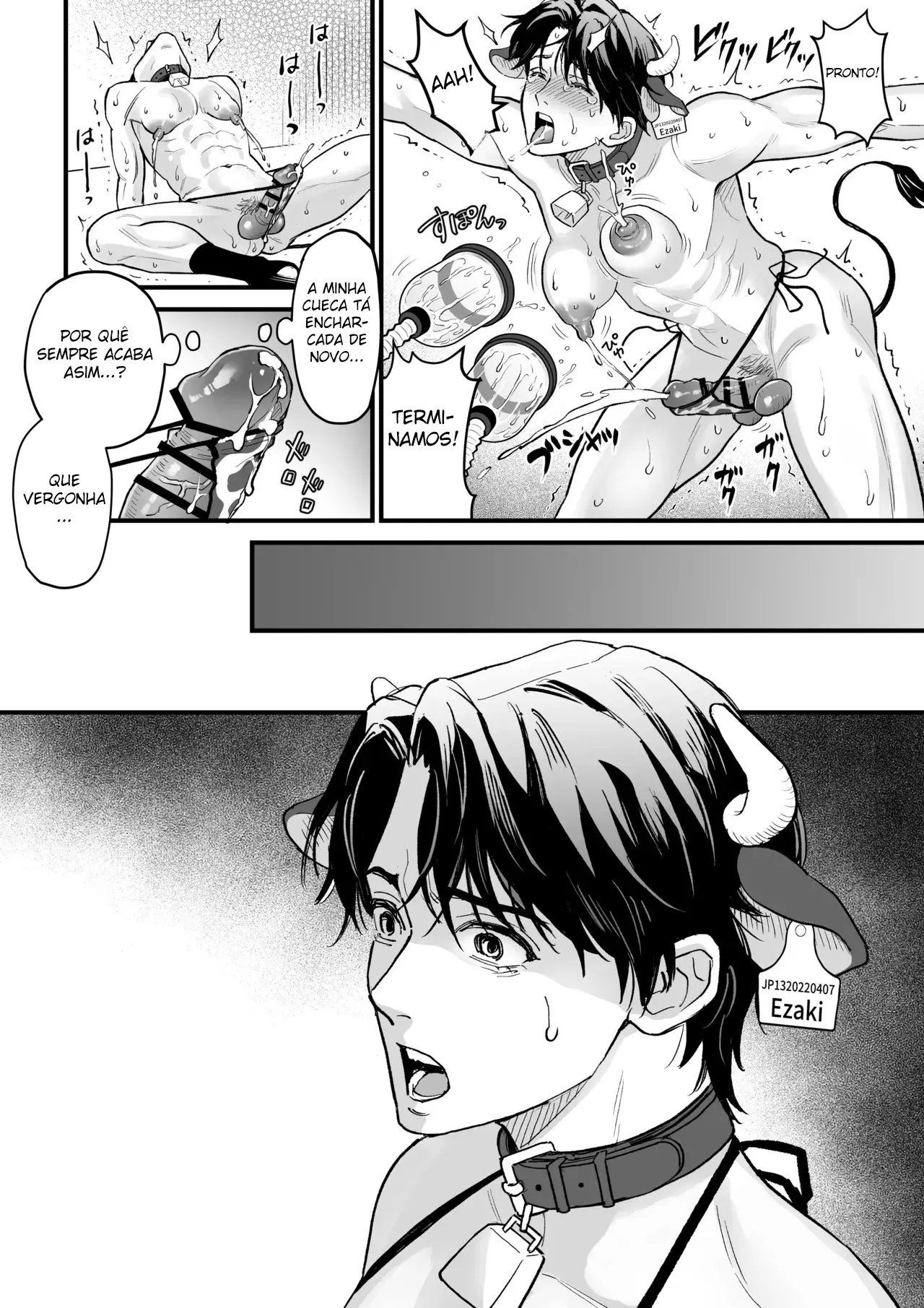 Ordenha do Homem-Vaca Hentai – Página 8