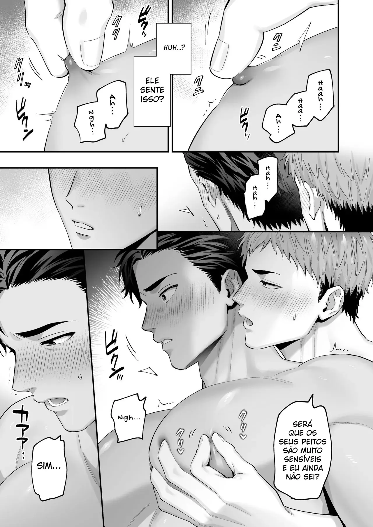 Pedindo Peitos de Homem: Transando com o Masoquista Kuro-kun Enquanto Aperto Seus Mamilos Sensíveis Hentai – Página 16