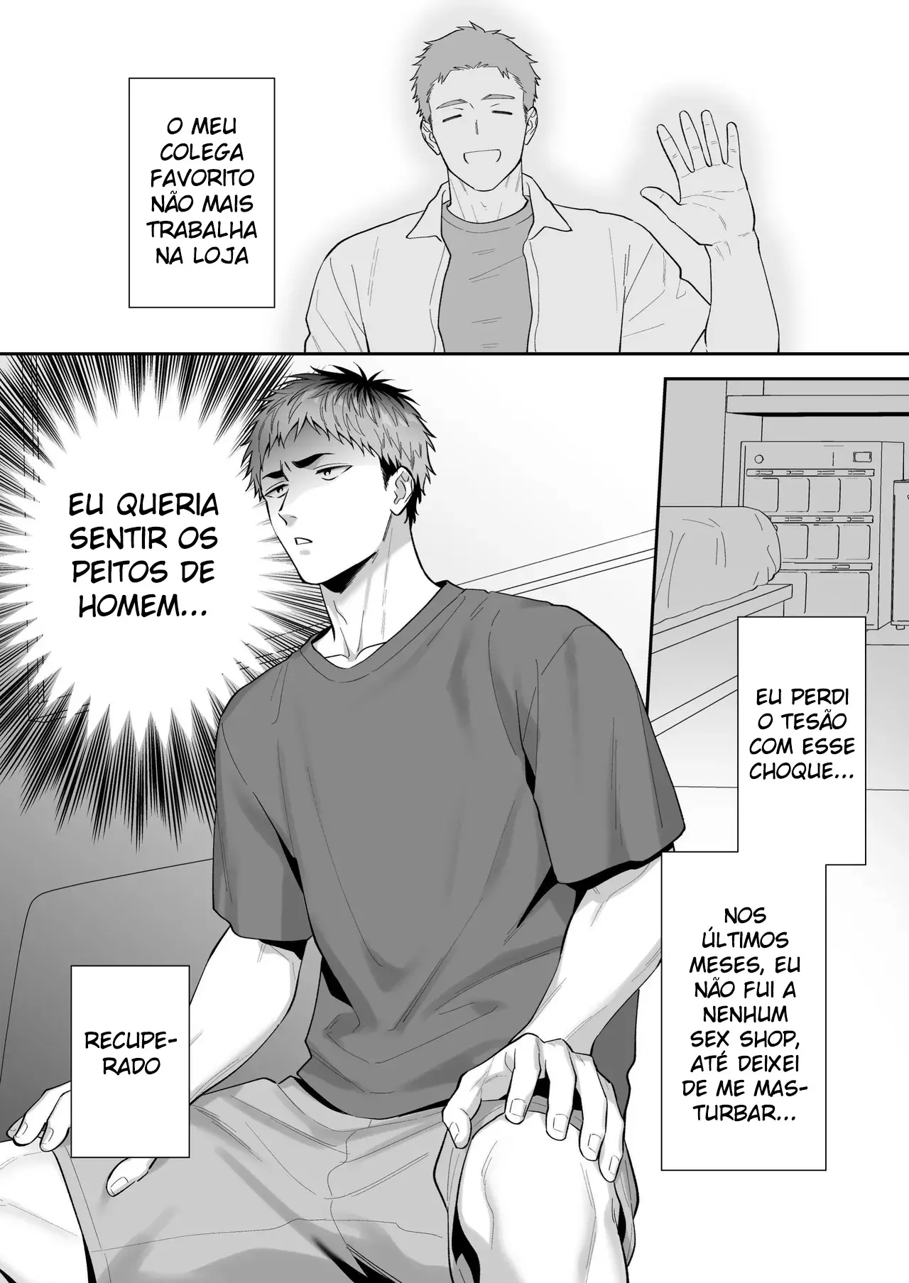 Pedindo Peitos de Homem: Transando com o Masoquista Kuro-kun Enquanto Aperto Seus Mamilos Sensíveis Hentai – Página 2