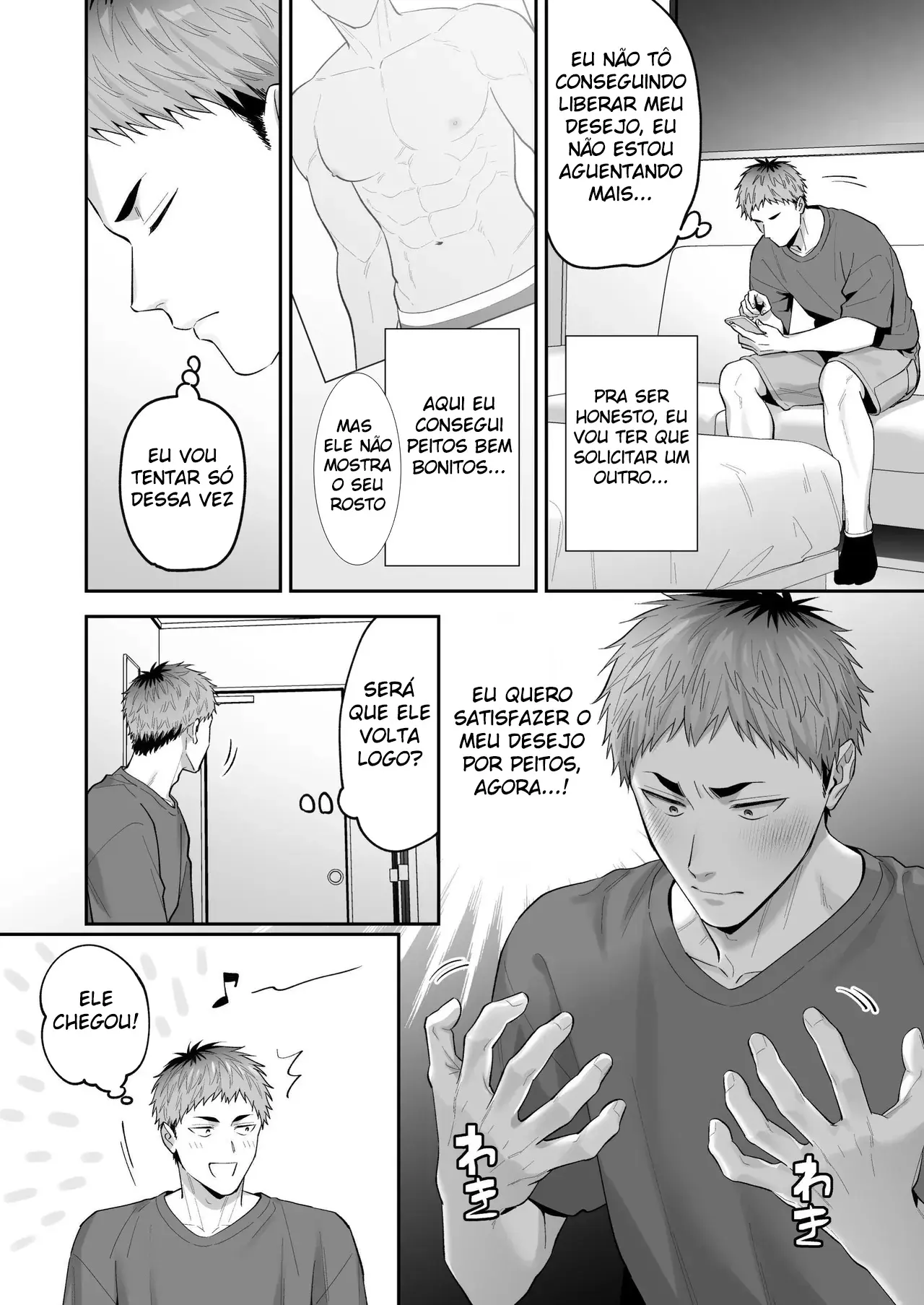 Pedindo Peitos de Homem: Transando com o Masoquista Kuro-kun Enquanto Aperto Seus Mamilos Sensíveis Hentai – Página 3