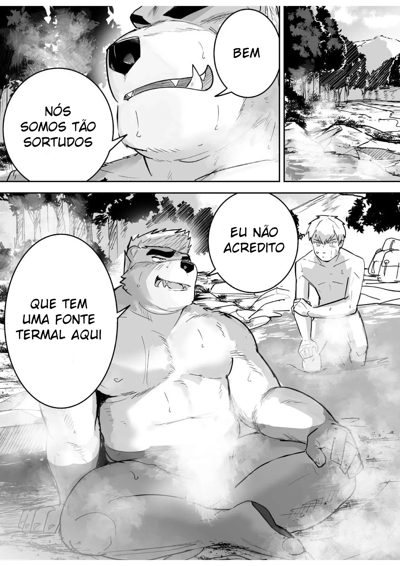 Pelado Com o Parceiro – Fera Desengonçada nas Fontes Termais Hentai – Página 2