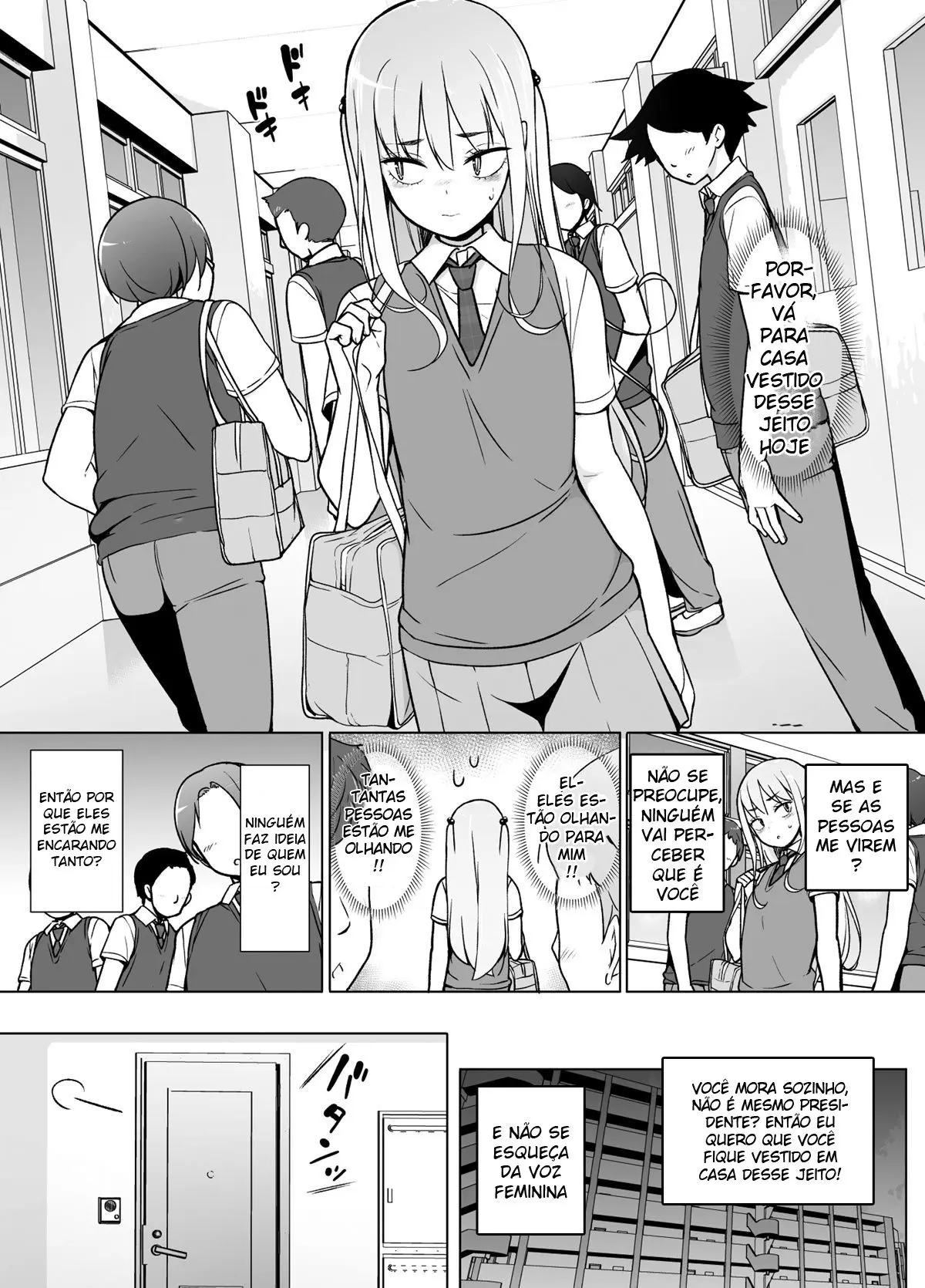 Se o Presidente Arrogante do Conselho Estudantil se Vestisse de Mulher Hentai – Página 15