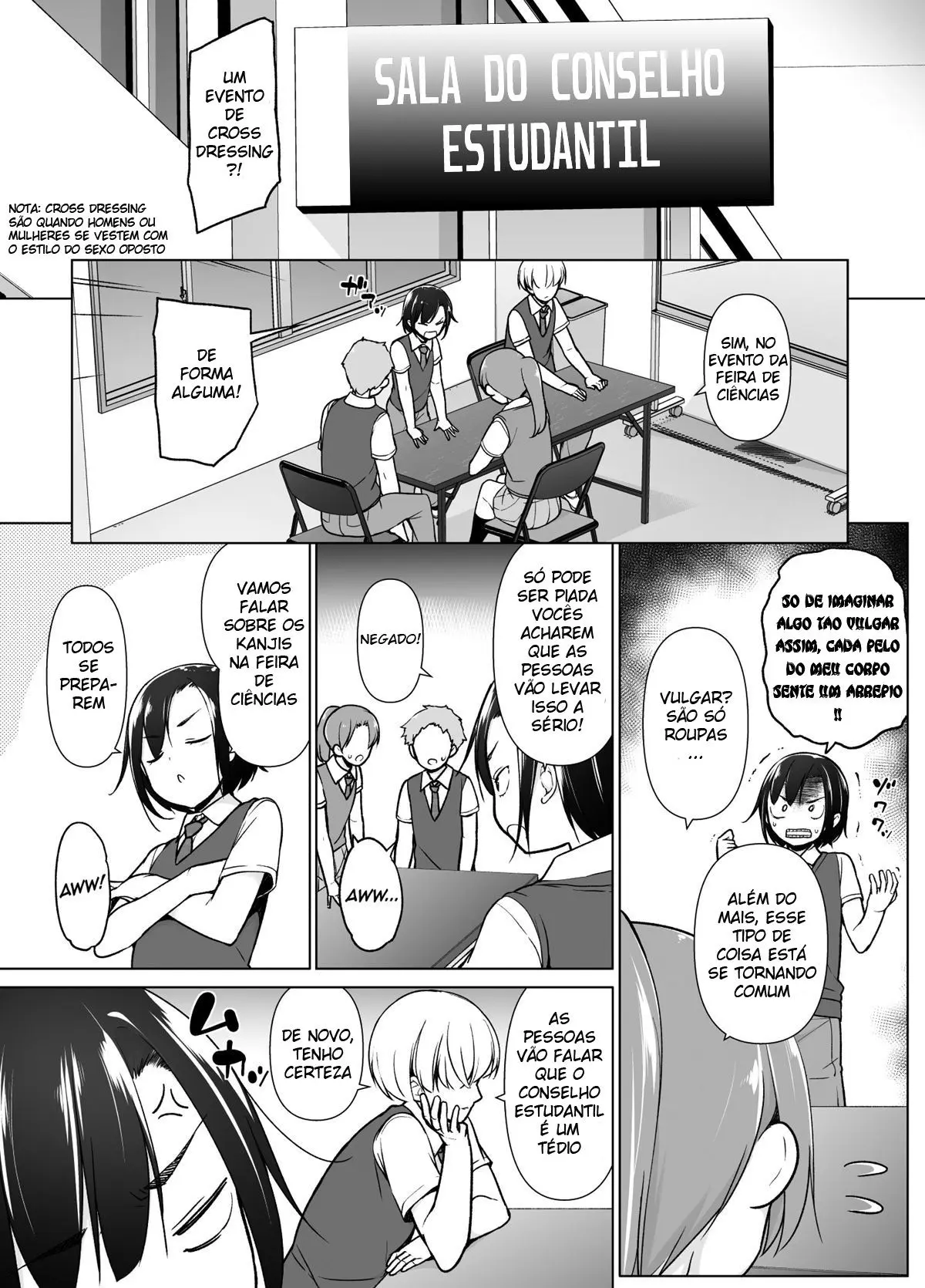 Se o Presidente Arrogante do Conselho Estudantil se Vestisse de Mulher Hentai – Página 3