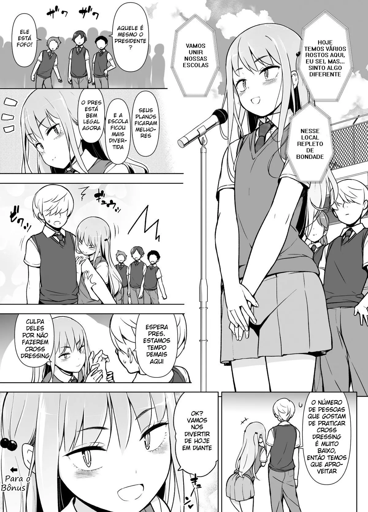 Se o Presidente Arrogante do Conselho Estudantil se Vestisse de Mulher Hentai – Página 43