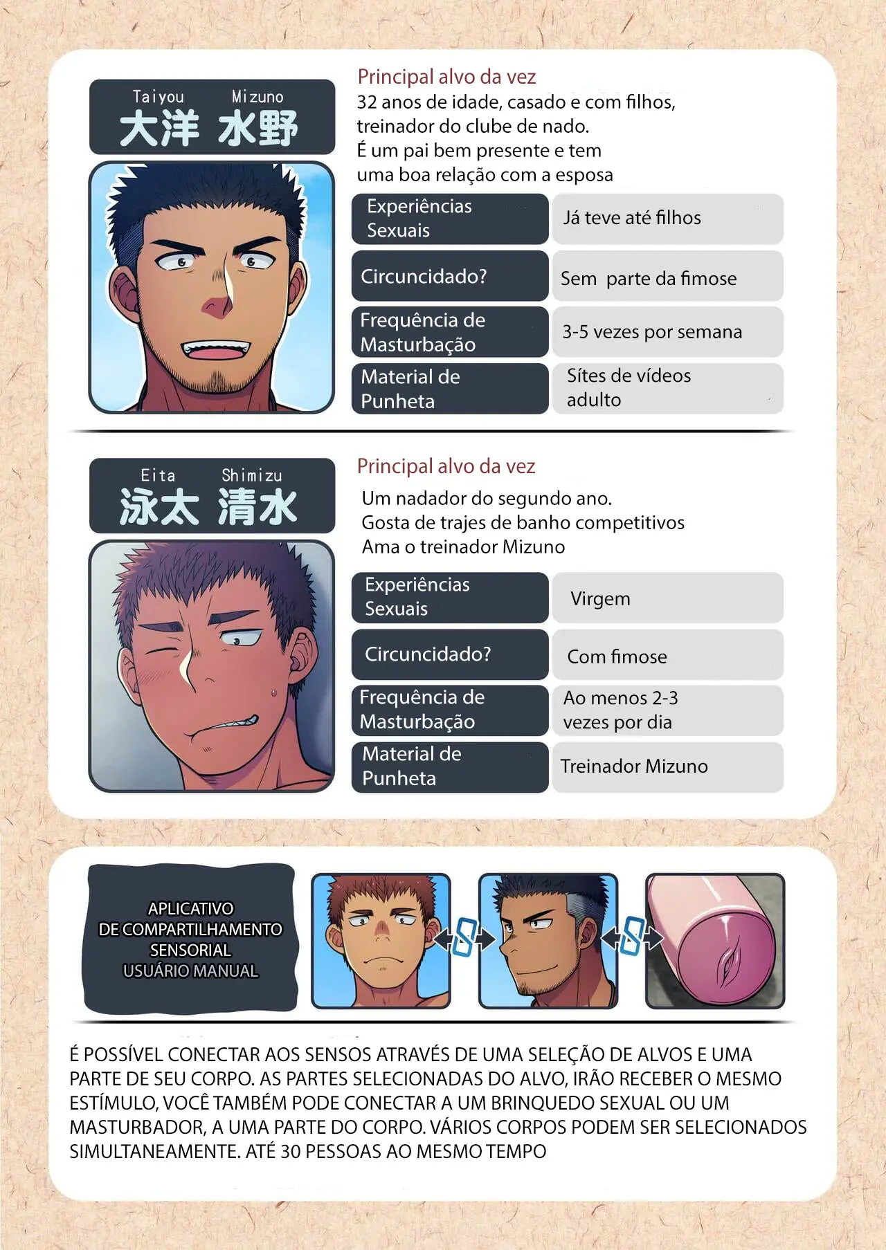 Seikan Link ~Kankaku Kyouyuu Appli de Suieibu no Coach to Ore no na Bubun o Tsunaide Shigeki Shite Mita. Hentai – Página 2