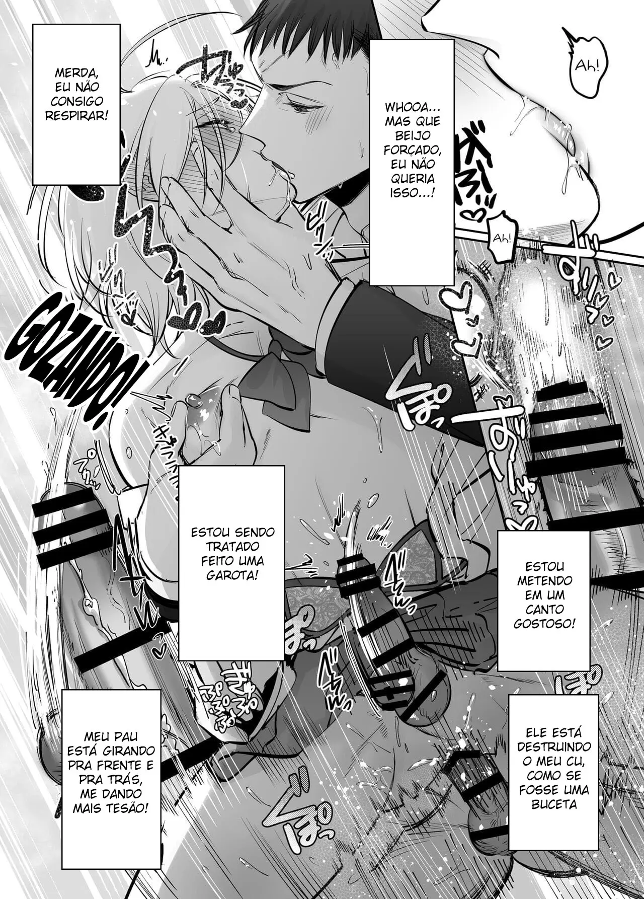 Shoshinsha Josou Danshi ni Osowarete Mita!? Hentai – Página 37