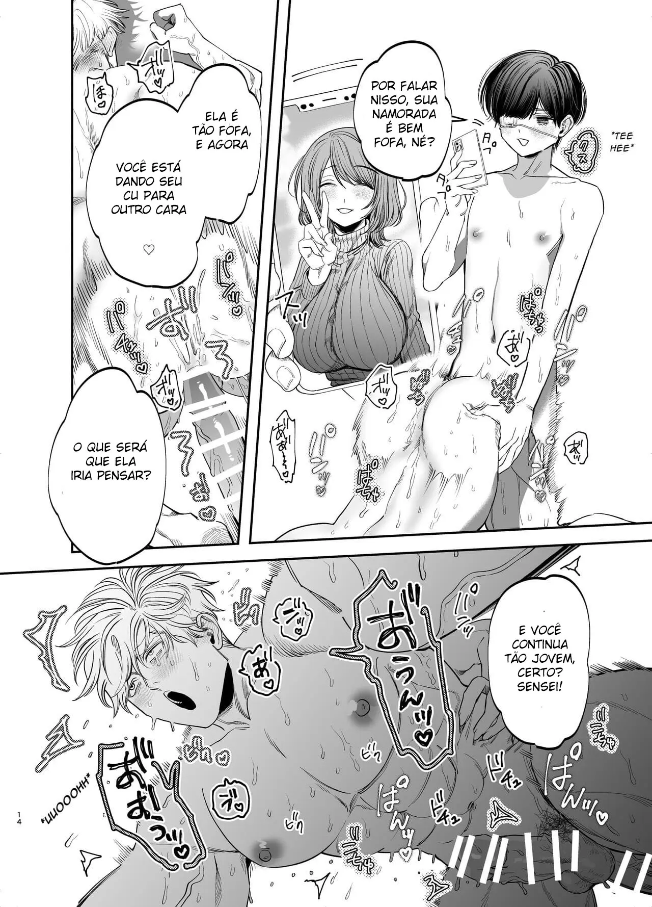 Treinado Sexualmente por Meu Aluno Com Pau Excessivamente Grande, Me Tornei um Escravo Anal Hentai – Página 14