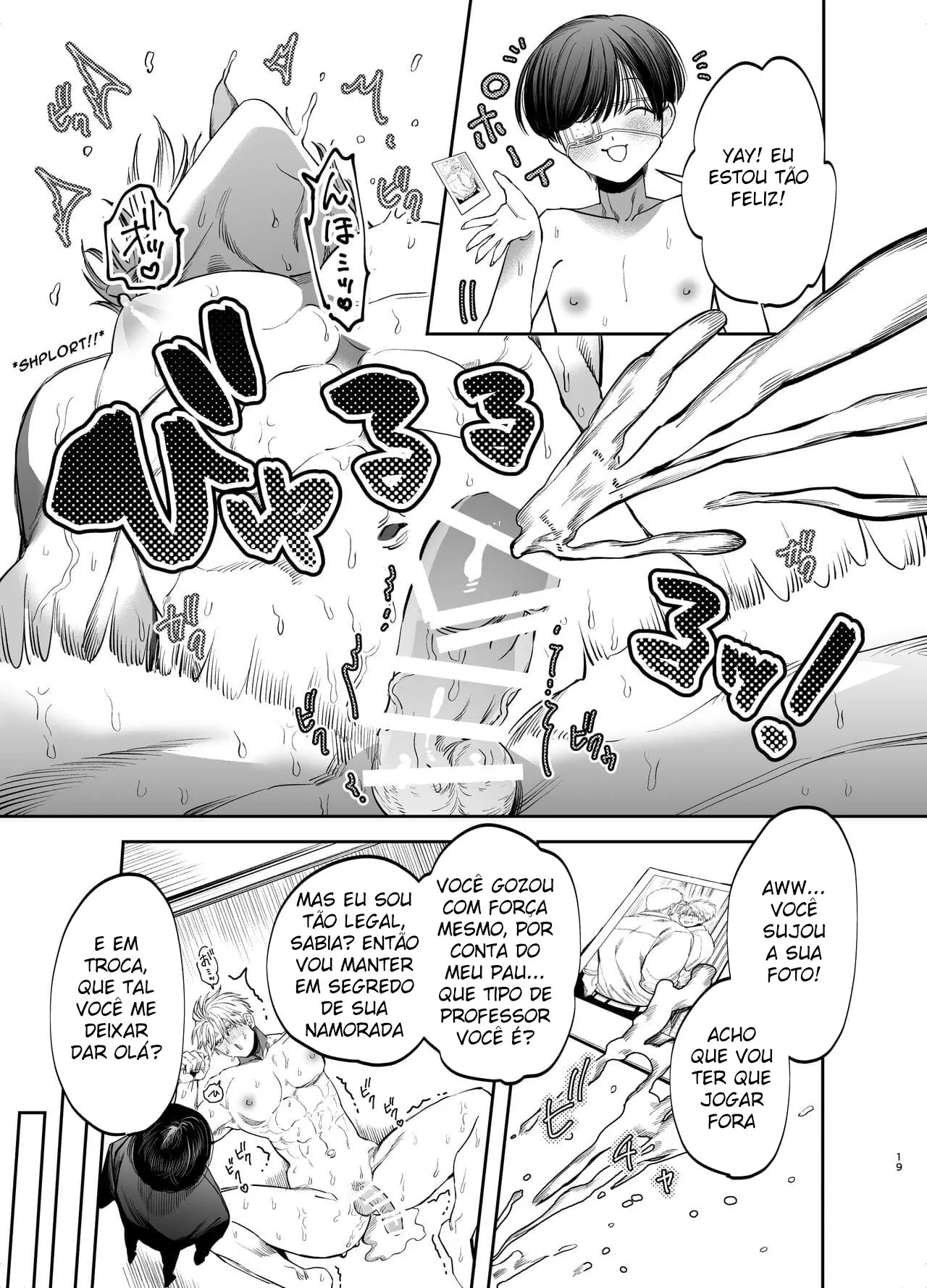 Treinado Sexualmente por Meu Aluno Com Pau Excessivamente Grande, Me Tornei um Escravo Anal Hentai – Página 19