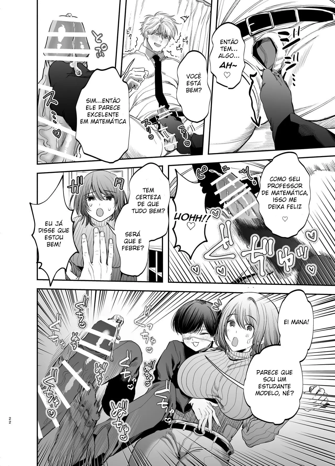 Treinado Sexualmente por Meu Aluno Com Pau Excessivamente Grande, Me Tornei um Escravo Anal Hentai – Página 22