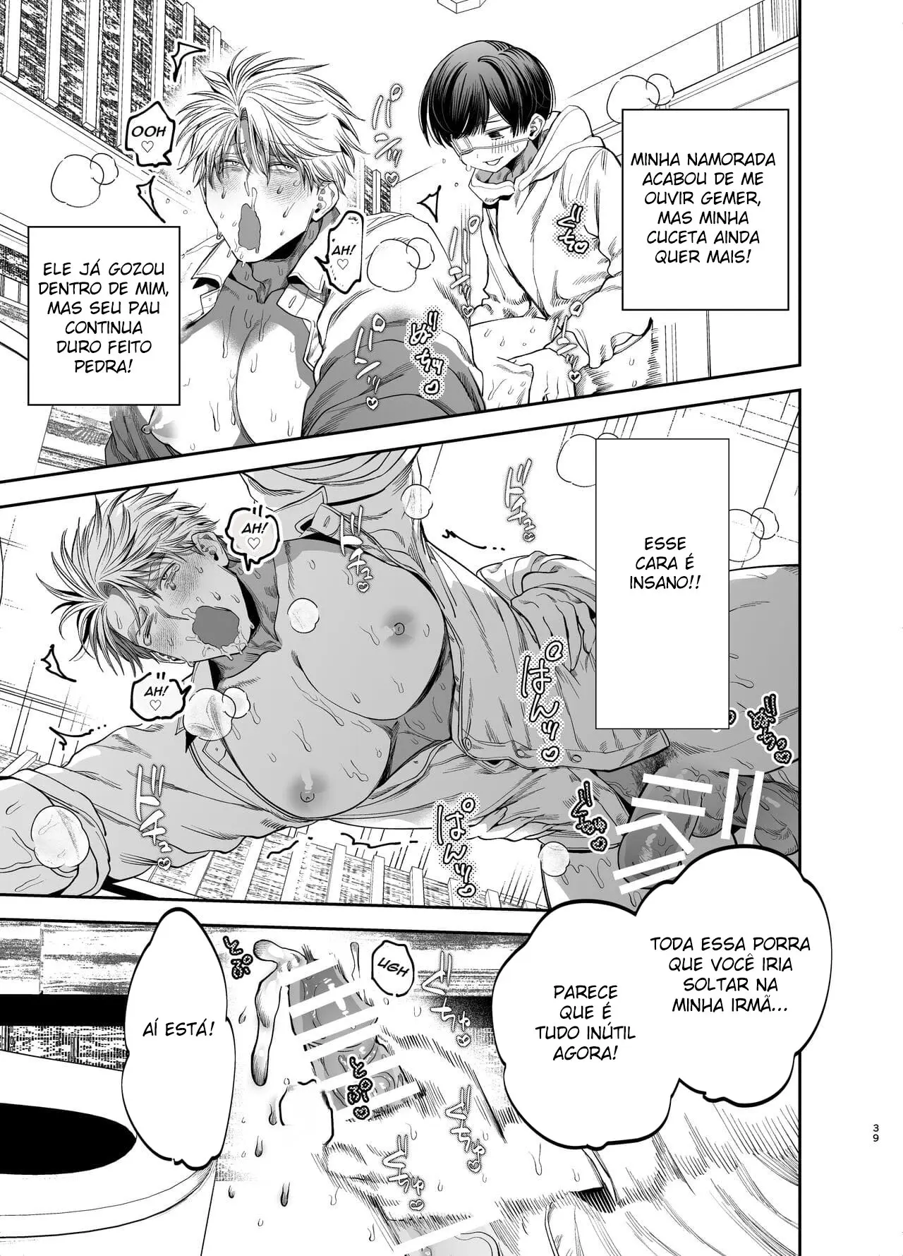 Treinado Sexualmente por Meu Aluno Com Pau Excessivamente Grande, Me Tornei um Escravo Anal Hentai – Página 39