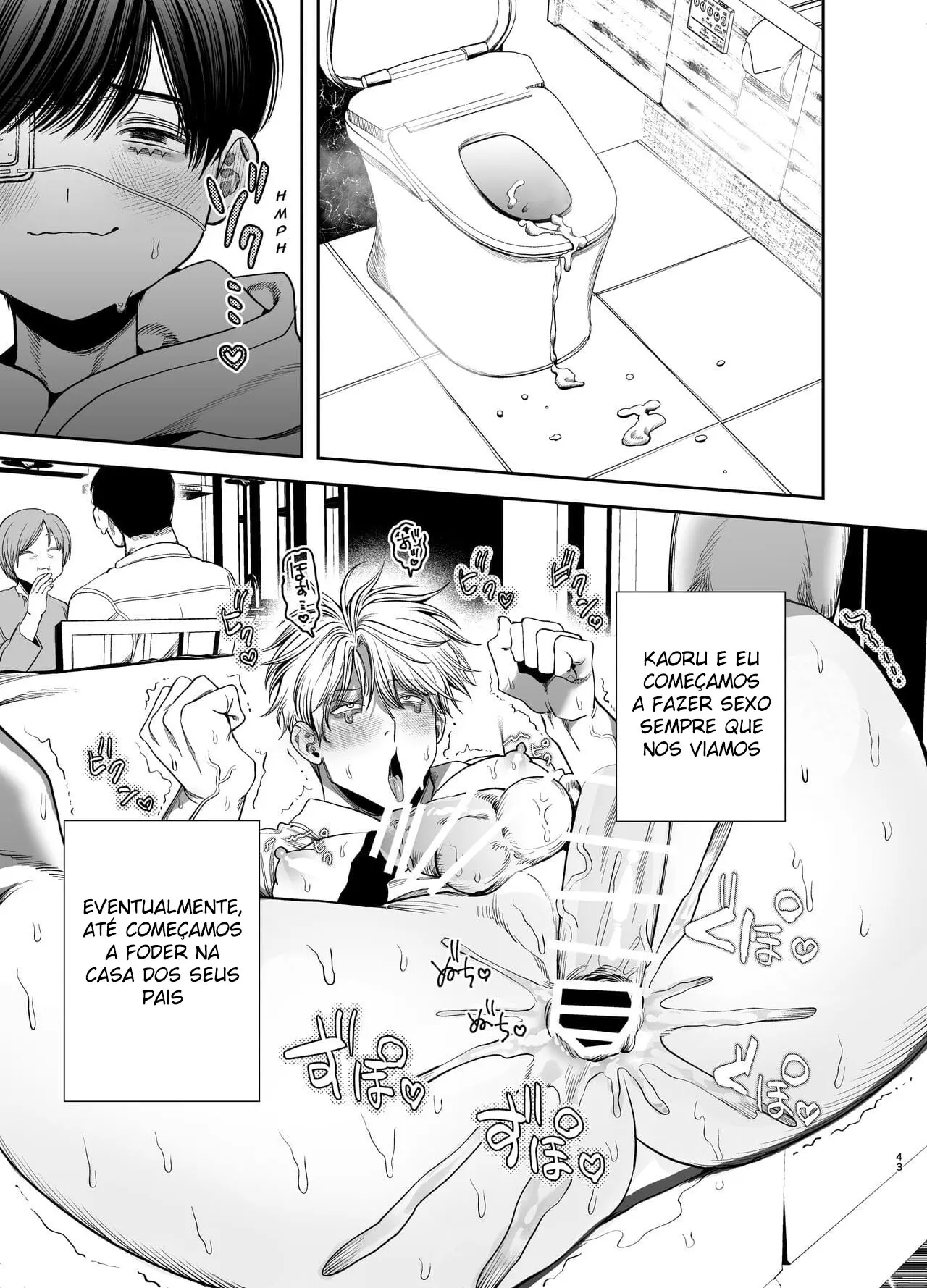 Treinado Sexualmente por Meu Aluno Com Pau Excessivamente Grande, Me Tornei um Escravo Anal Hentai – Página 43