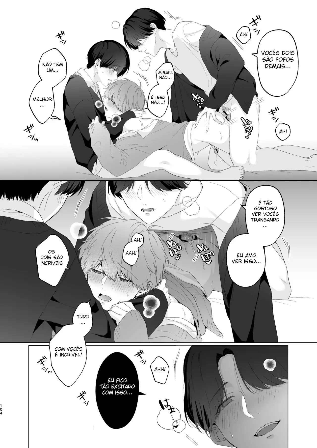 Três Irmãos, Muito Próximos, Fazendo Coisas Safadezas e Recebendo Sexo Oral Hentai – Página 103