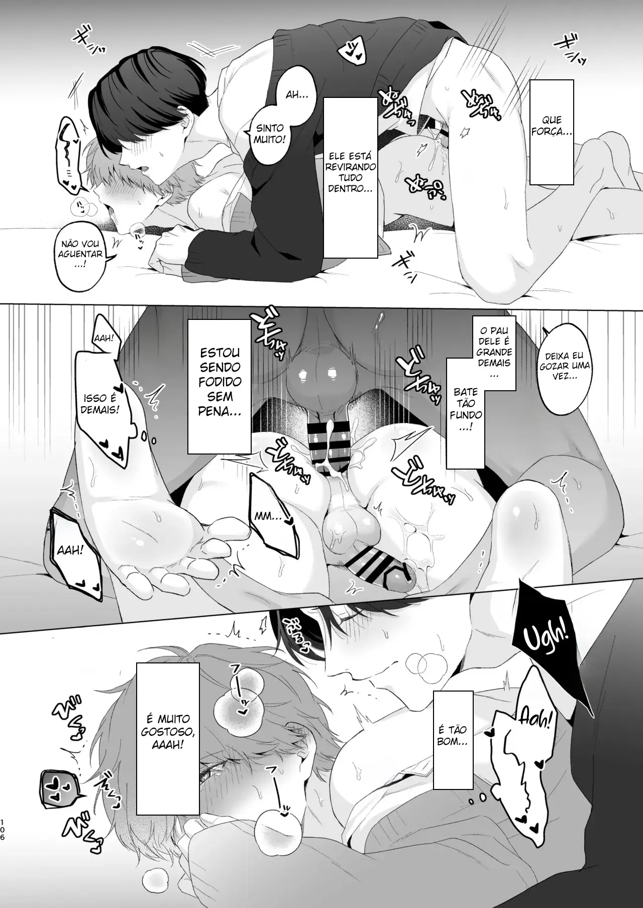 Três Irmãos, Muito Próximos, Fazendo Coisas Safadezas e Recebendo Sexo Oral Hentai – Página 105