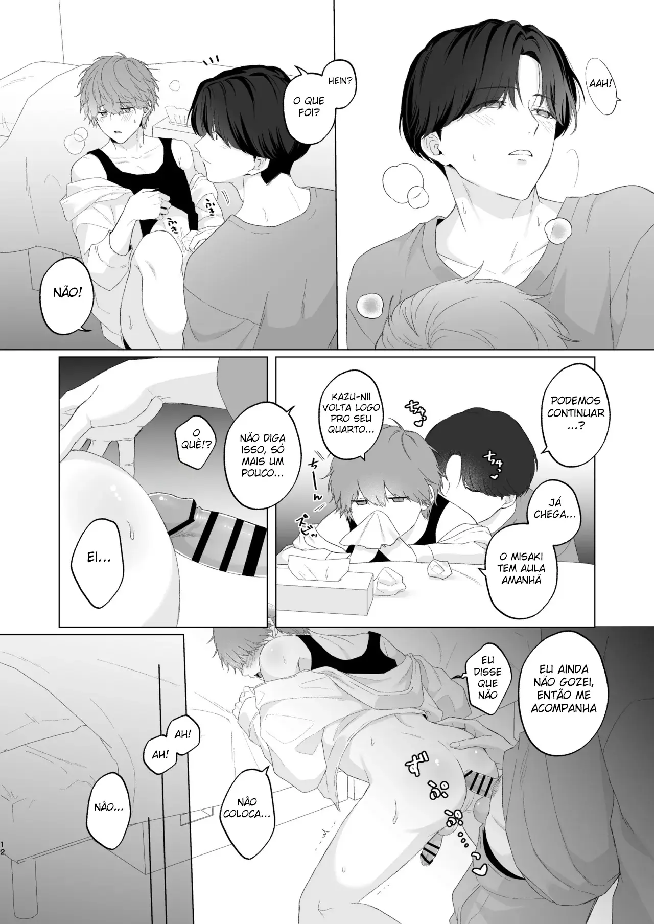 Três Irmãos, Muito Próximos, Fazendo Coisas Safadezas e Recebendo Sexo Oral Hentai – Página 11