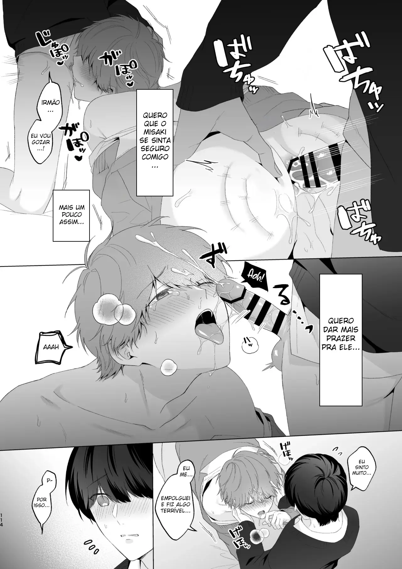 Três Irmãos, Muito Próximos, Fazendo Coisas Safadezas e Recebendo Sexo Oral Hentai – Página 113