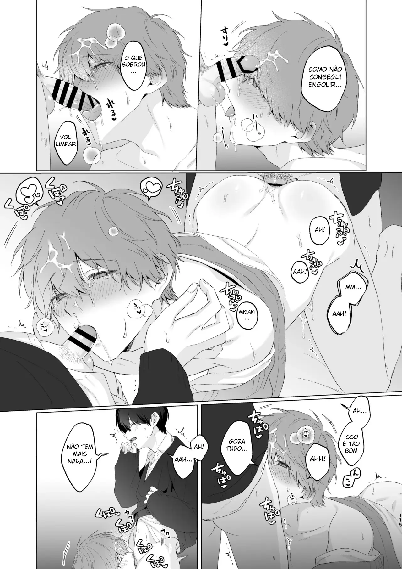 Três Irmãos, Muito Próximos, Fazendo Coisas Safadezas e Recebendo Sexo Oral Hentai – Página 114