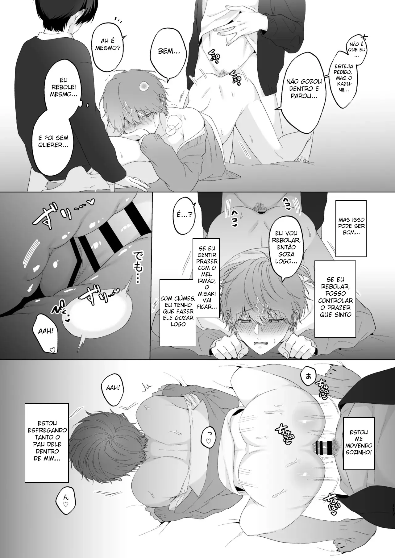 Três Irmãos, Muito Próximos, Fazendo Coisas Safadezas e Recebendo Sexo Oral Hentai – Página 116