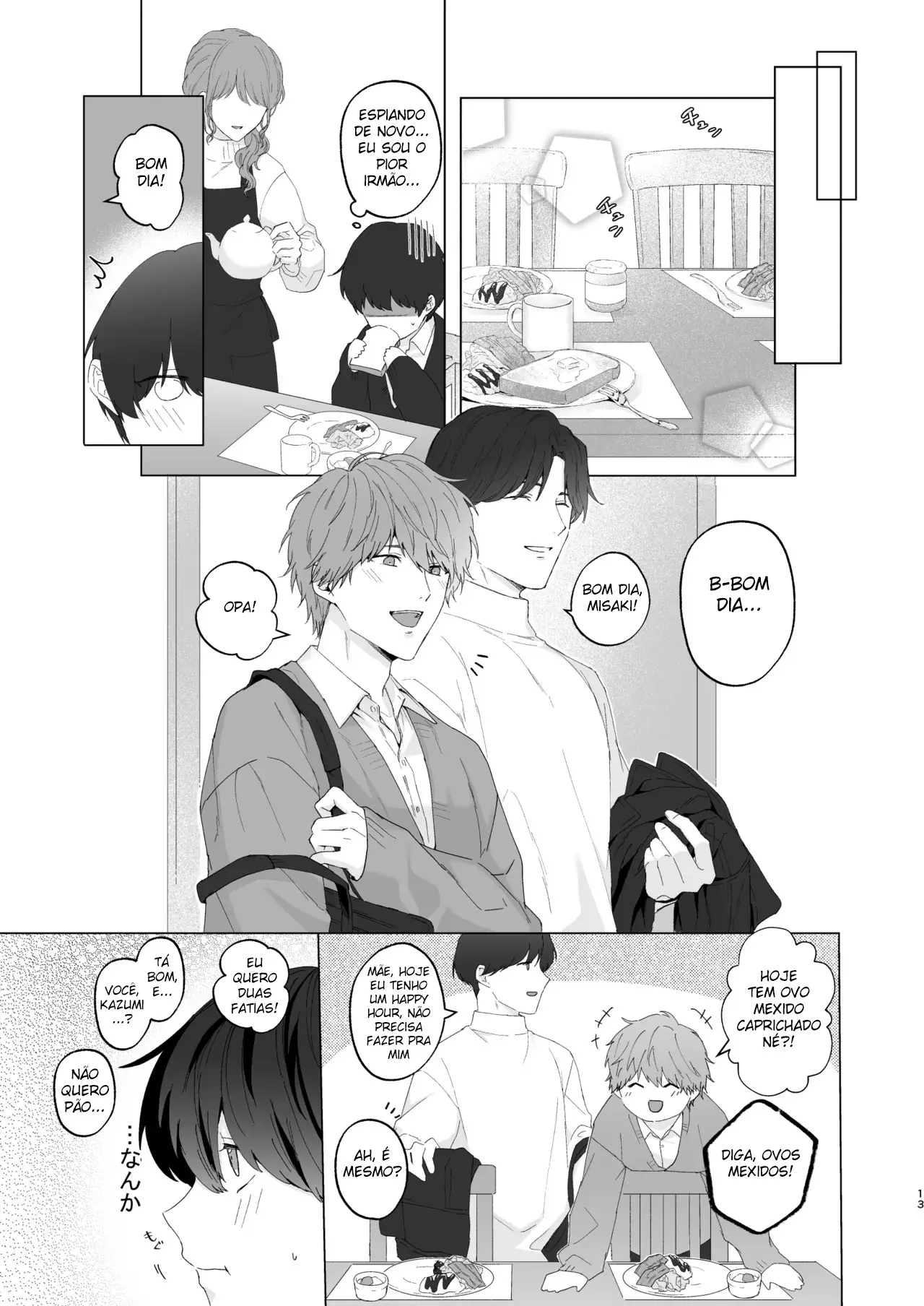 Três Irmãos, Muito Próximos, Fazendo Coisas Safadezas e Recebendo Sexo Oral Hentai – Página 12